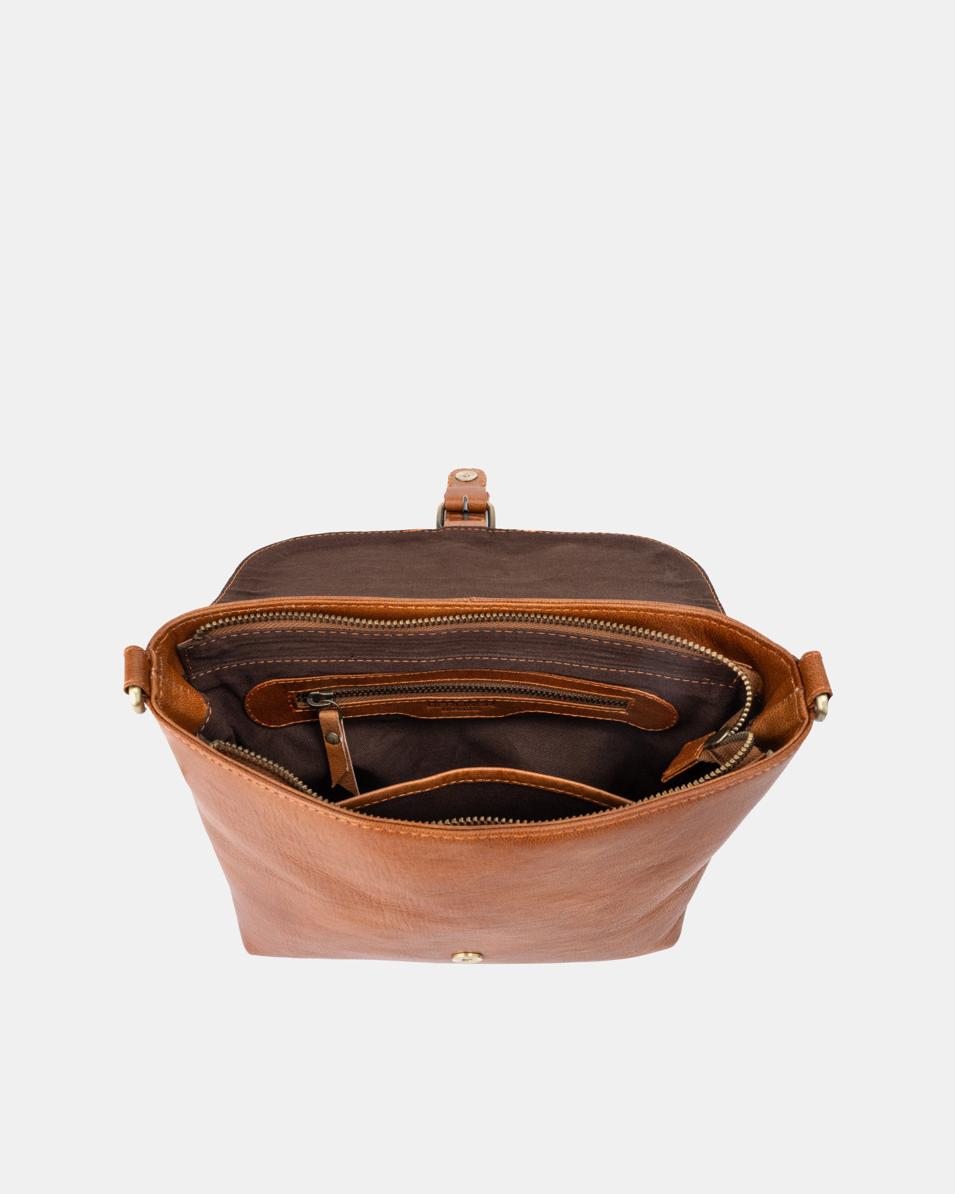 berliner-bags-catalina-sac-cuir-marron-vintage-fermoir-m-tal image 5