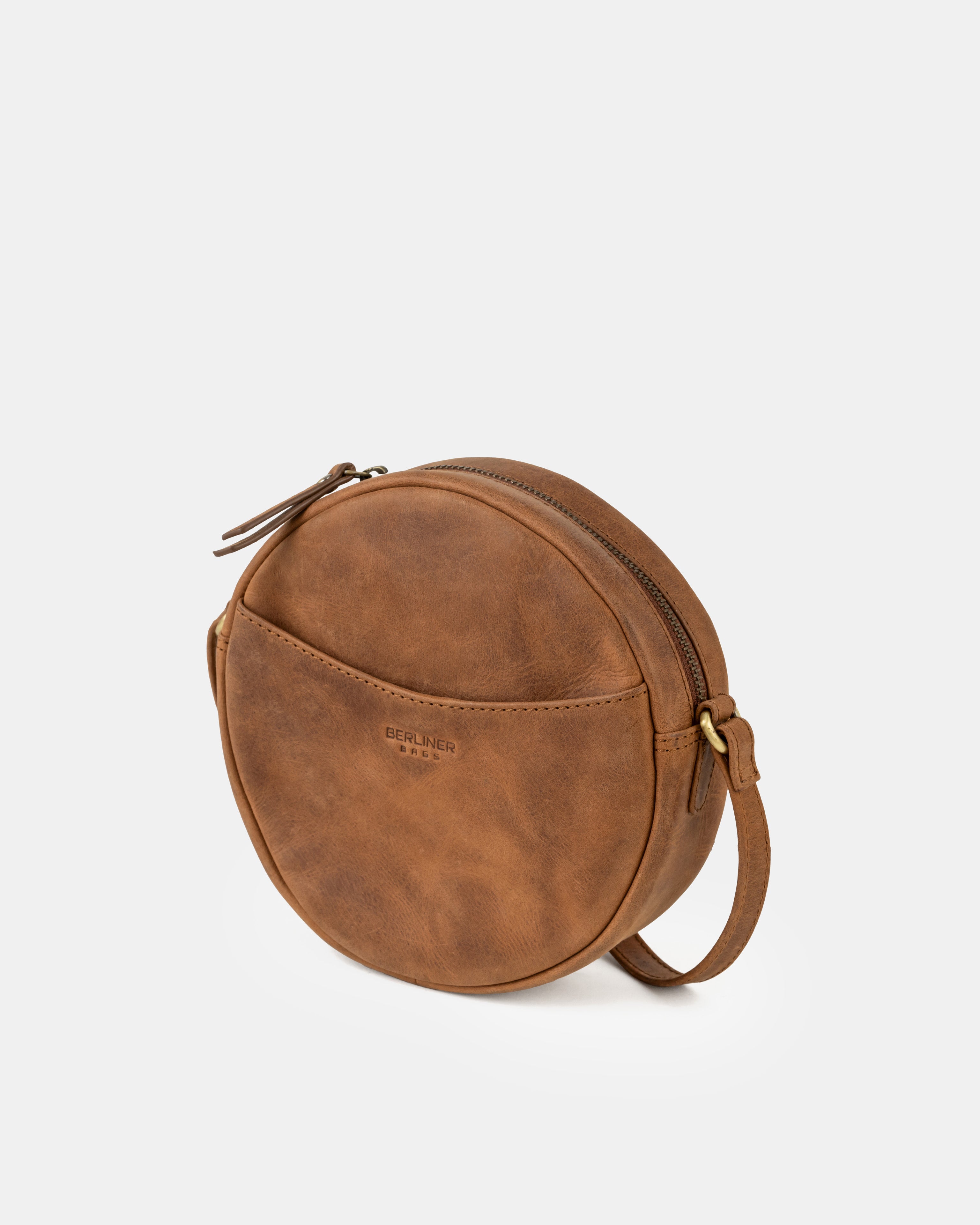 berliner-bags-moon-sac-rond-cuir-camel-bandouli-re image 3