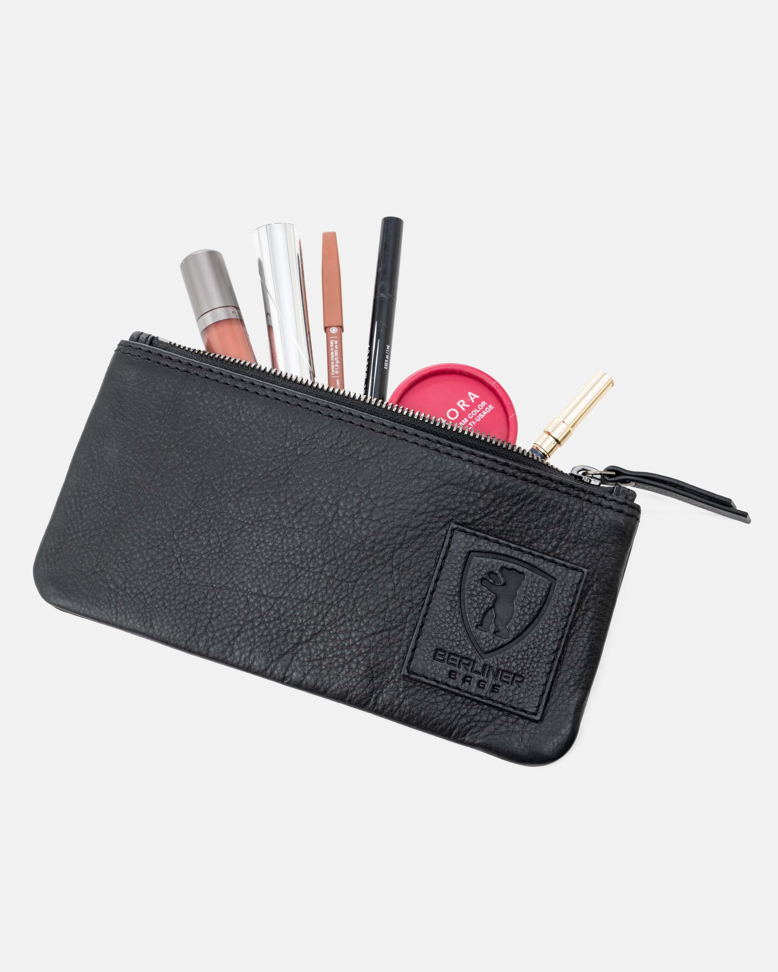 berliner-pen-bag-trousse-cuir-noir-vintage image 5