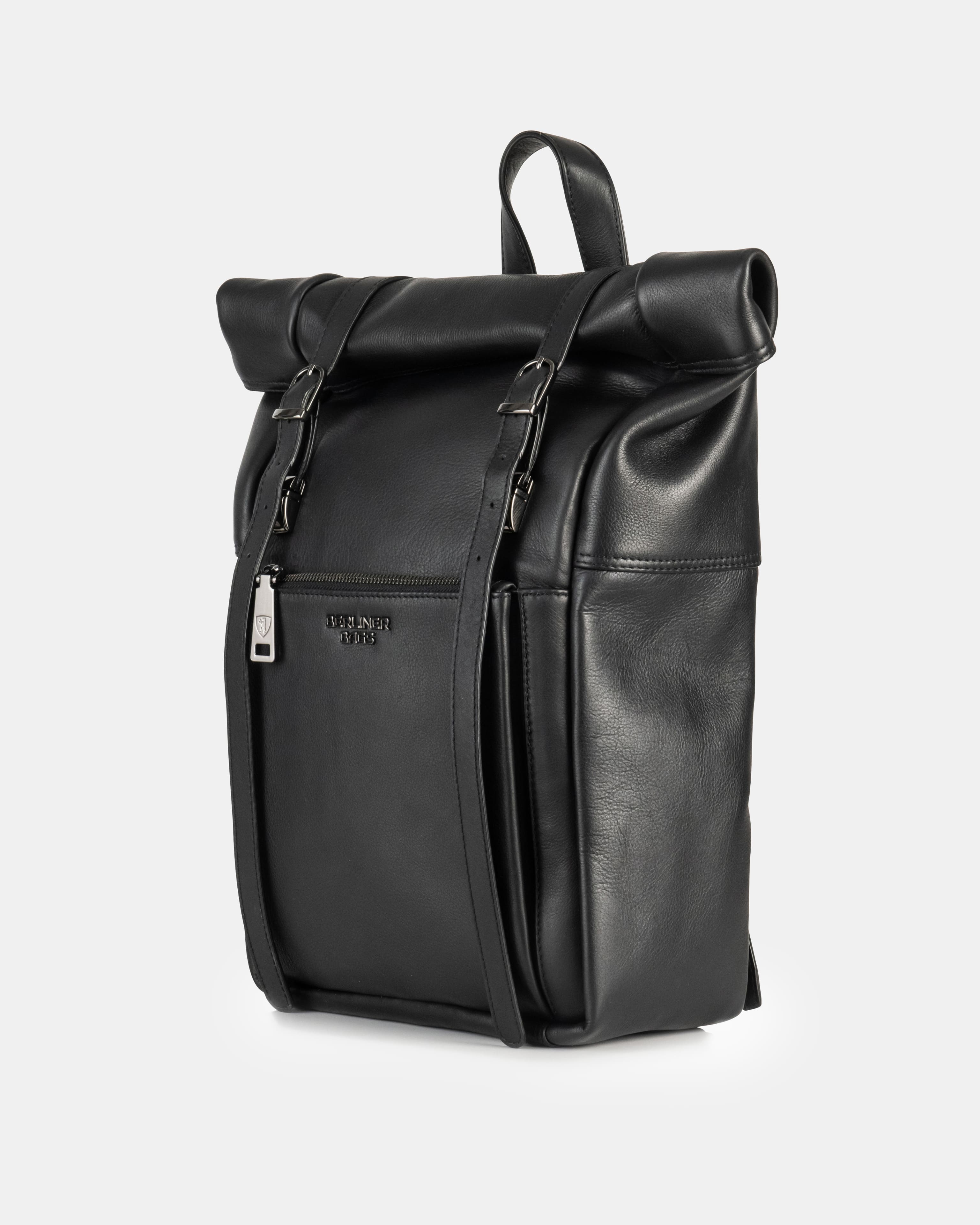 berliner-bags-lille-sac-dos-cuir-noir-ordinateur image 3