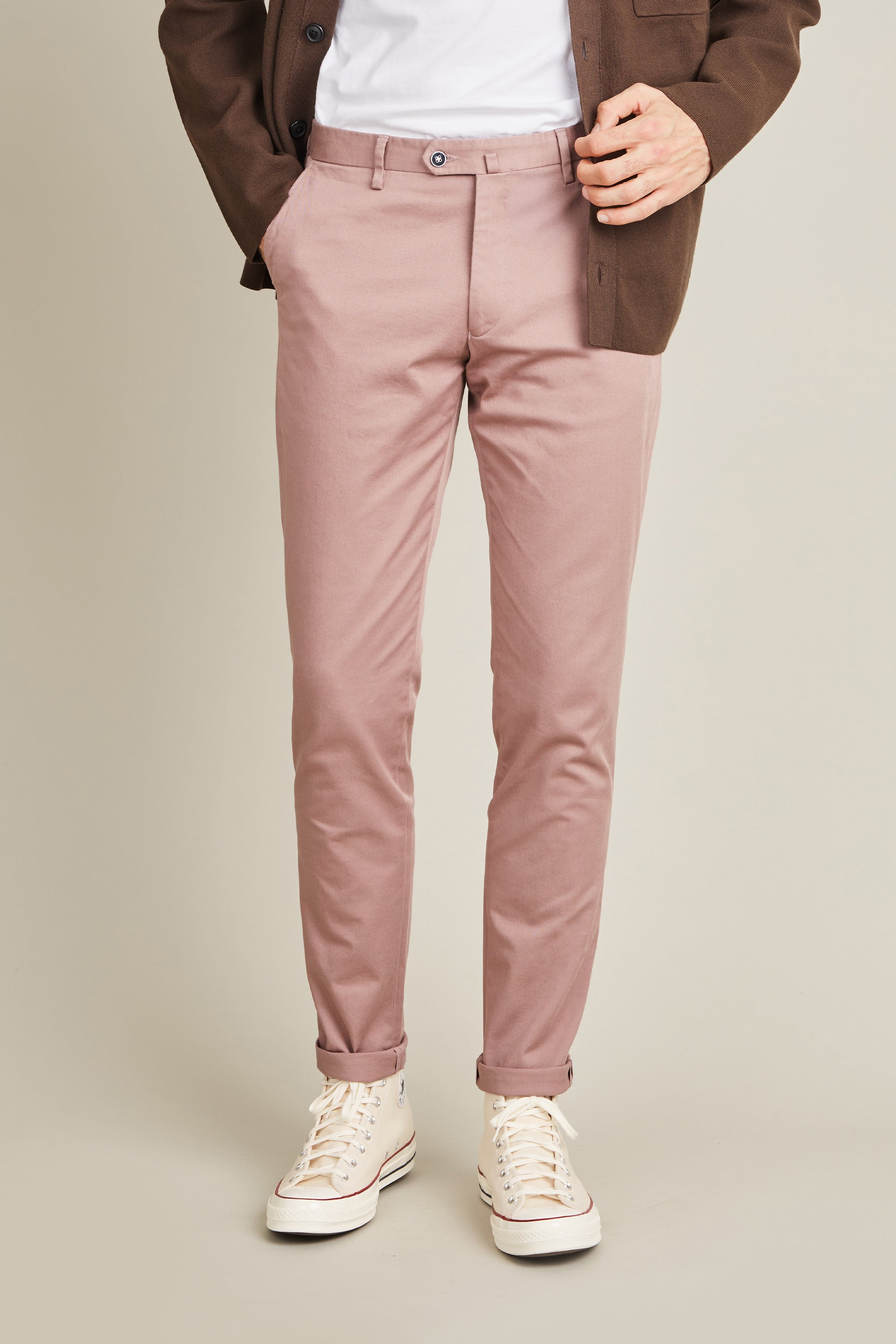 le-pantalon-chinos-homme-chino-bois-de-rose-chino-rose-coton image 1