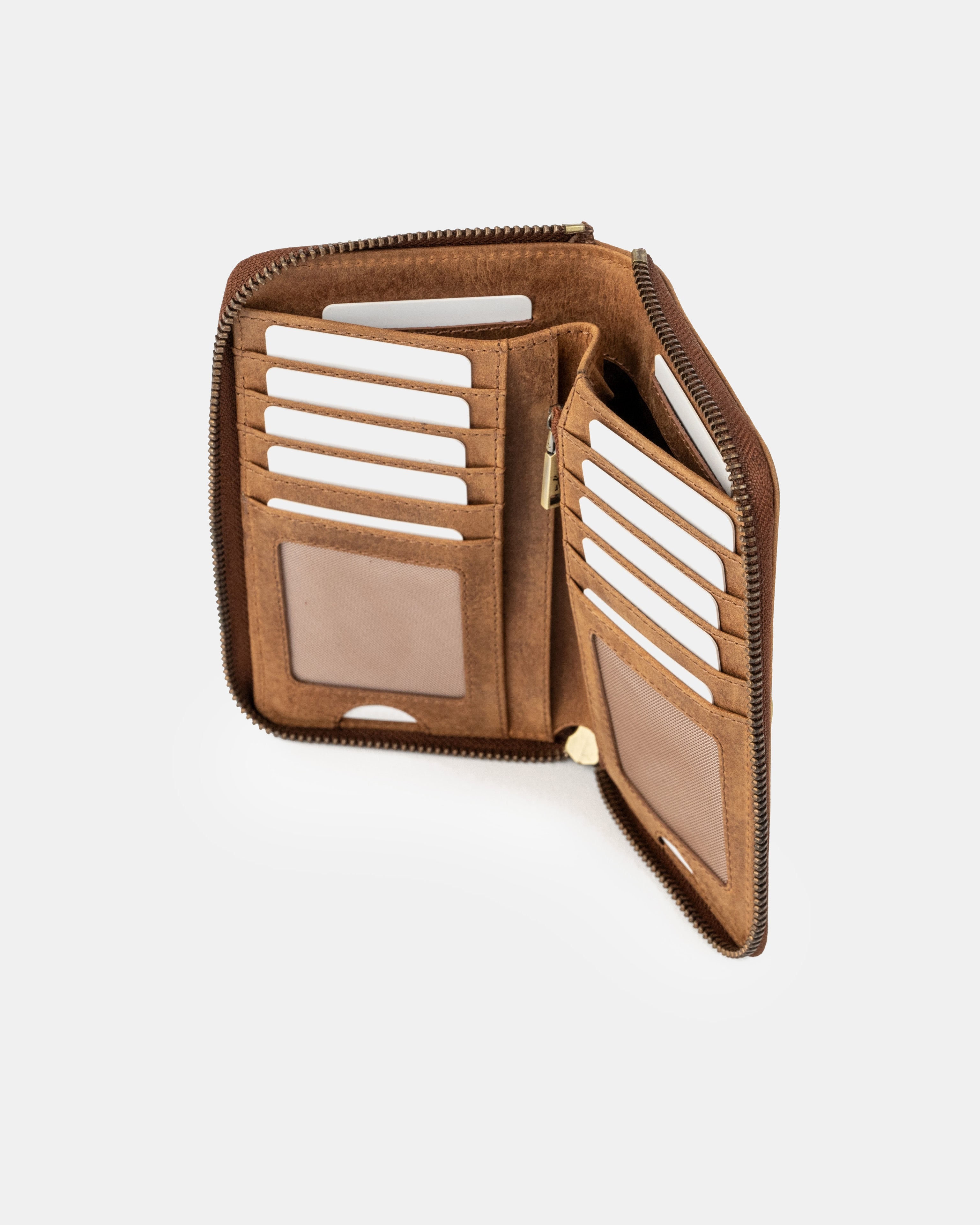berliner-bags-greta-portefeuille-cuir-camel-zip-rfid image 4