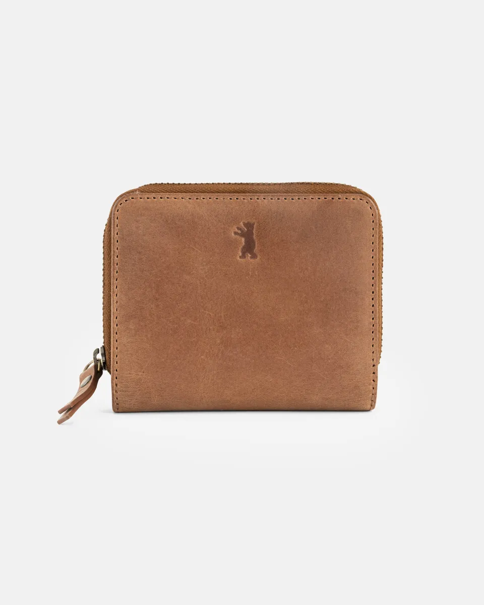 berliner-bags-sara-portefeuille-cuir-femme-camel-compact image 1