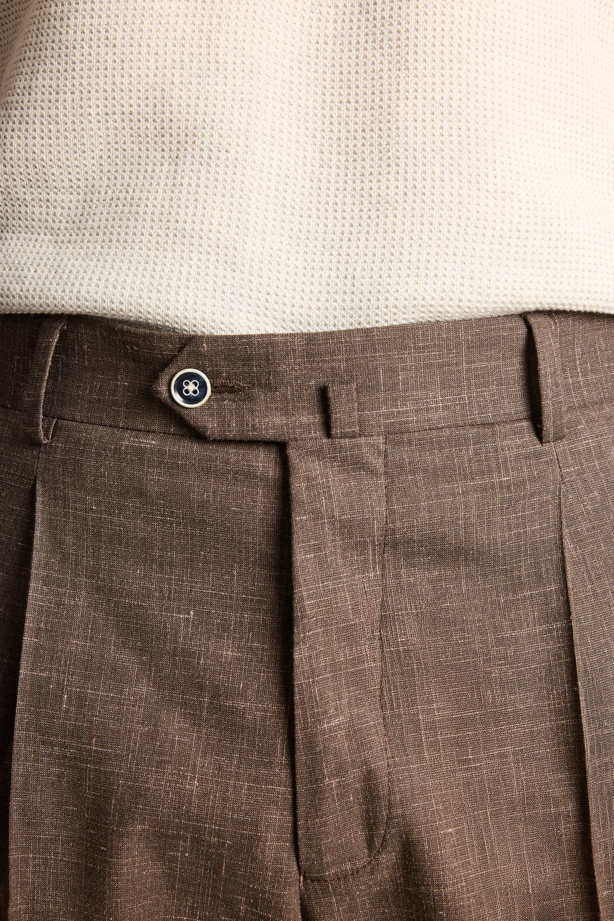 le-pantalon-pinces-homme-l-ger-marron-laine-lin-soie image 7