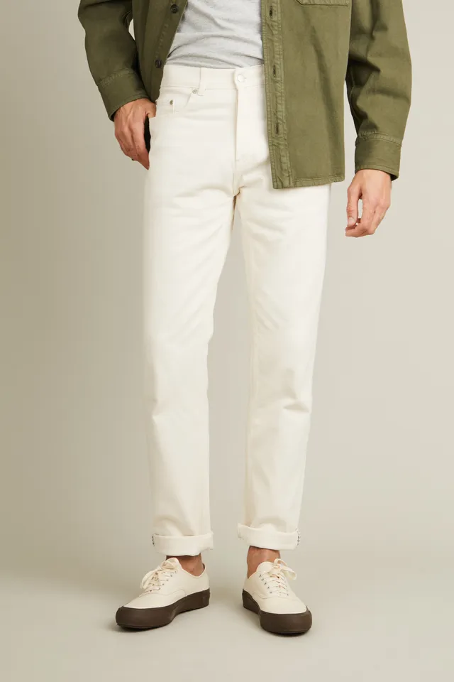 le-pantalon-jean-droit-cru-homme-100-coton-bio-gots image 1