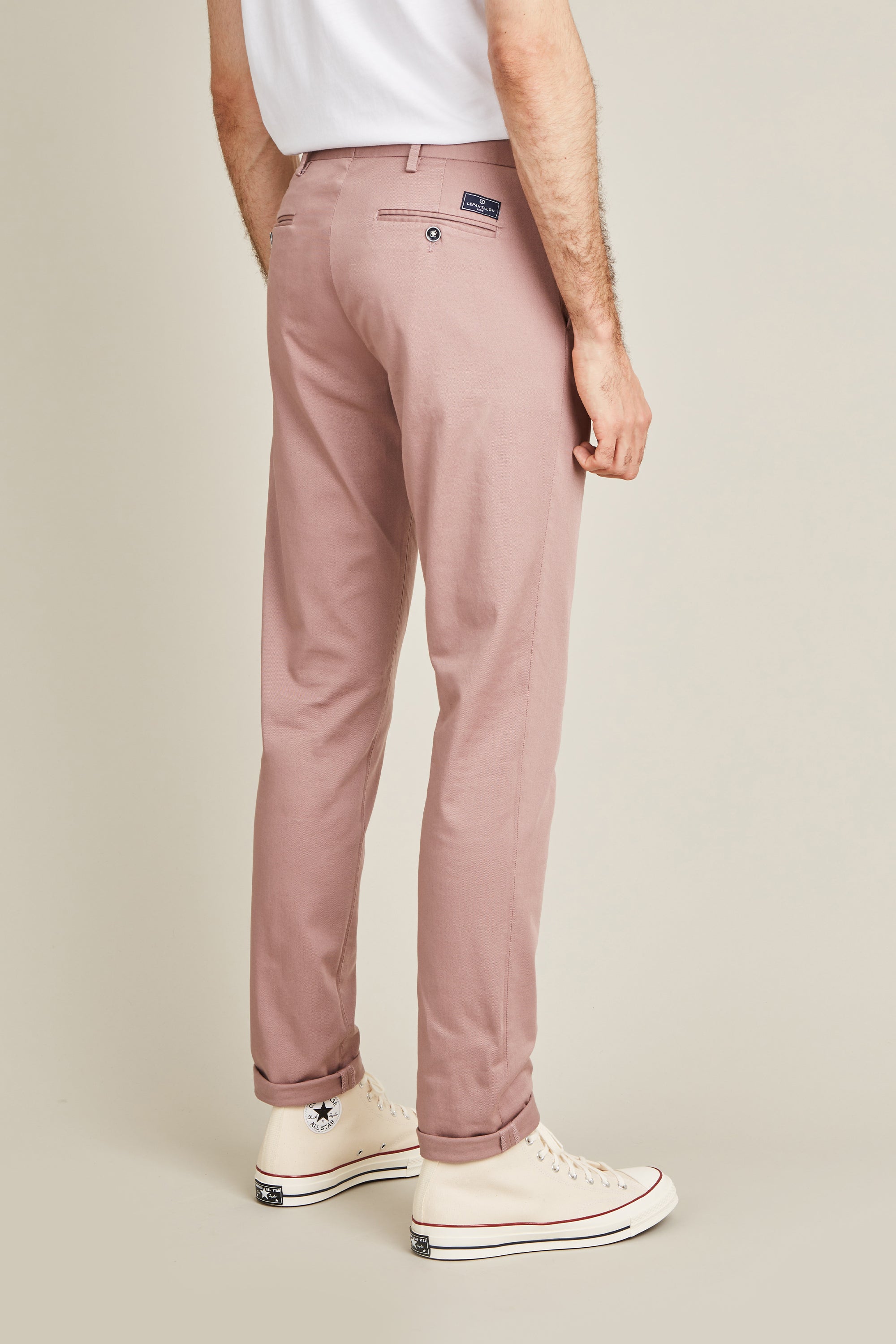 le-pantalon-chinos-homme-chino-bois-de-rose-chino-rose-coton image 4