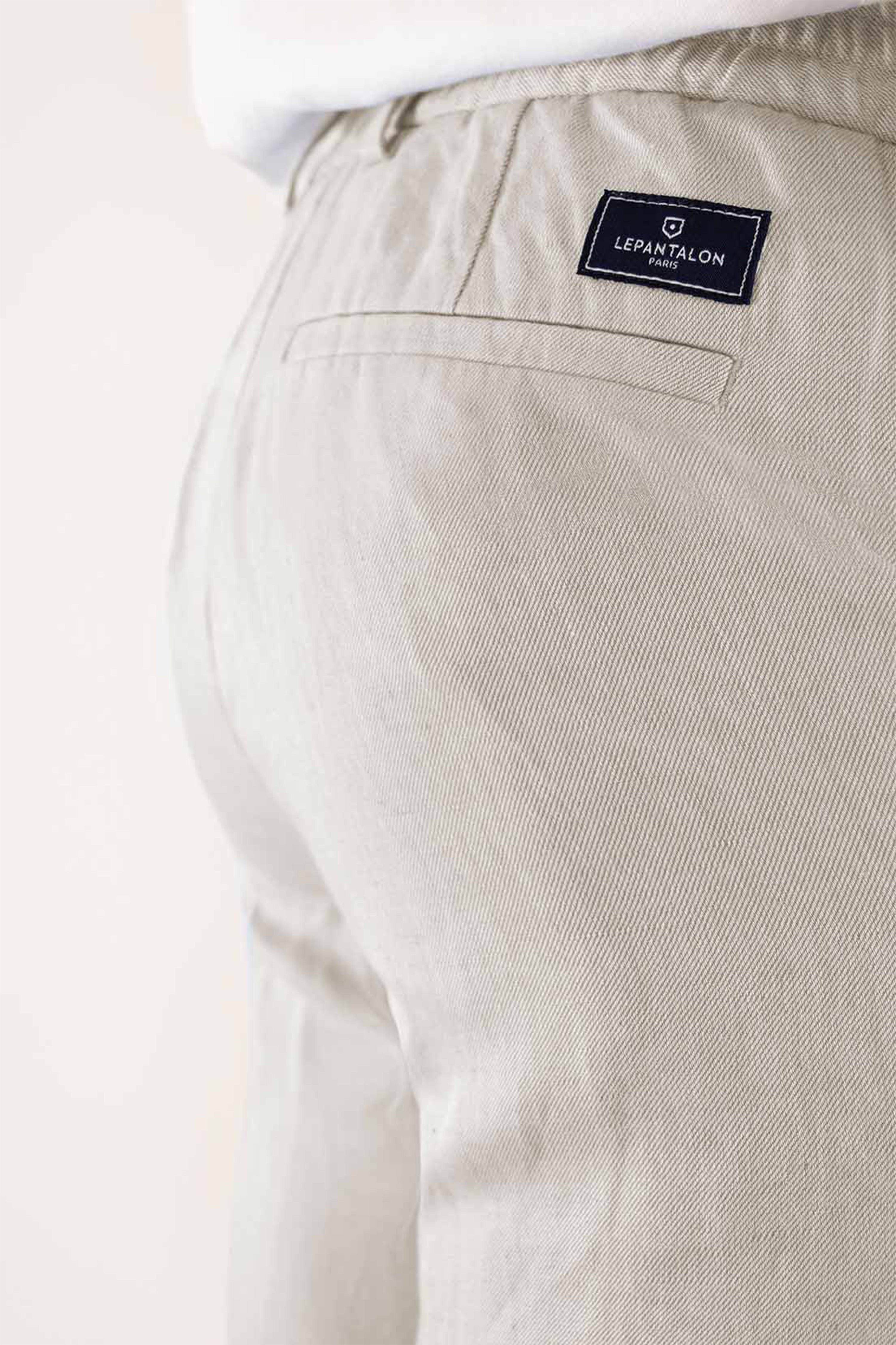 le-pantalon-pinces-l-ger-pantalon-gris-clair-lin image 6
