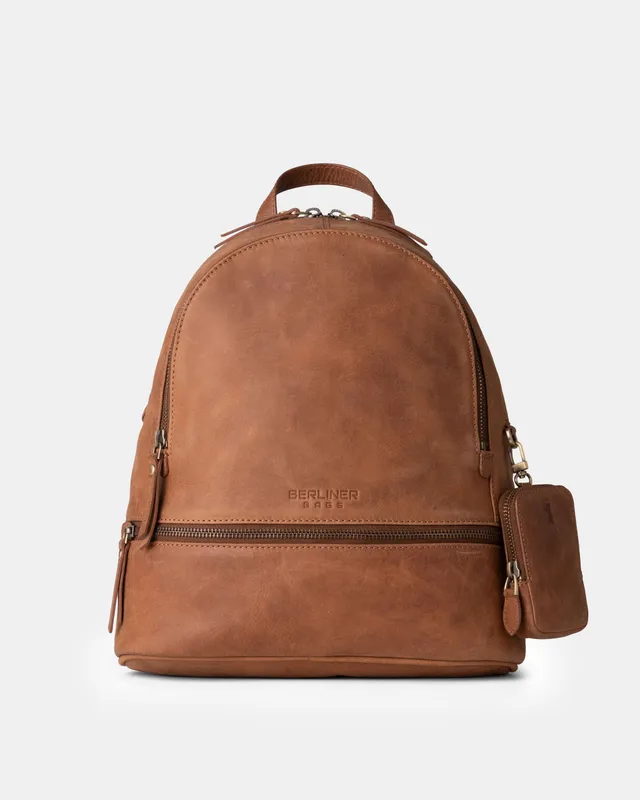 berliner-florence-sac-dos-cuir-camel image 1