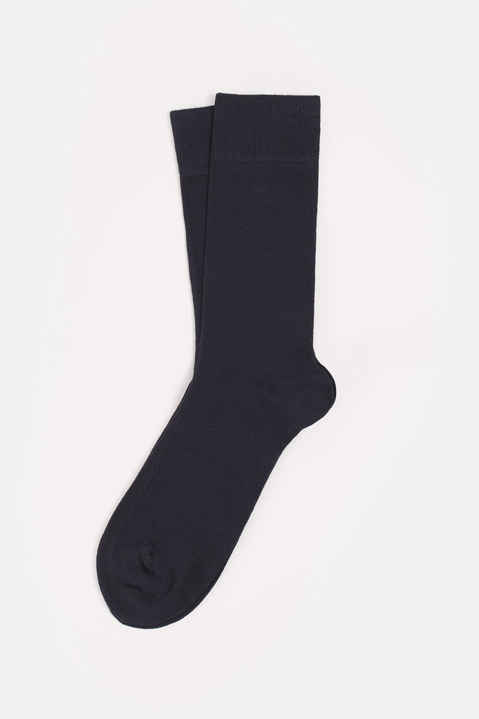 le-pantalon-chaussettes-bleu-marine-femme-coton-bio image 1