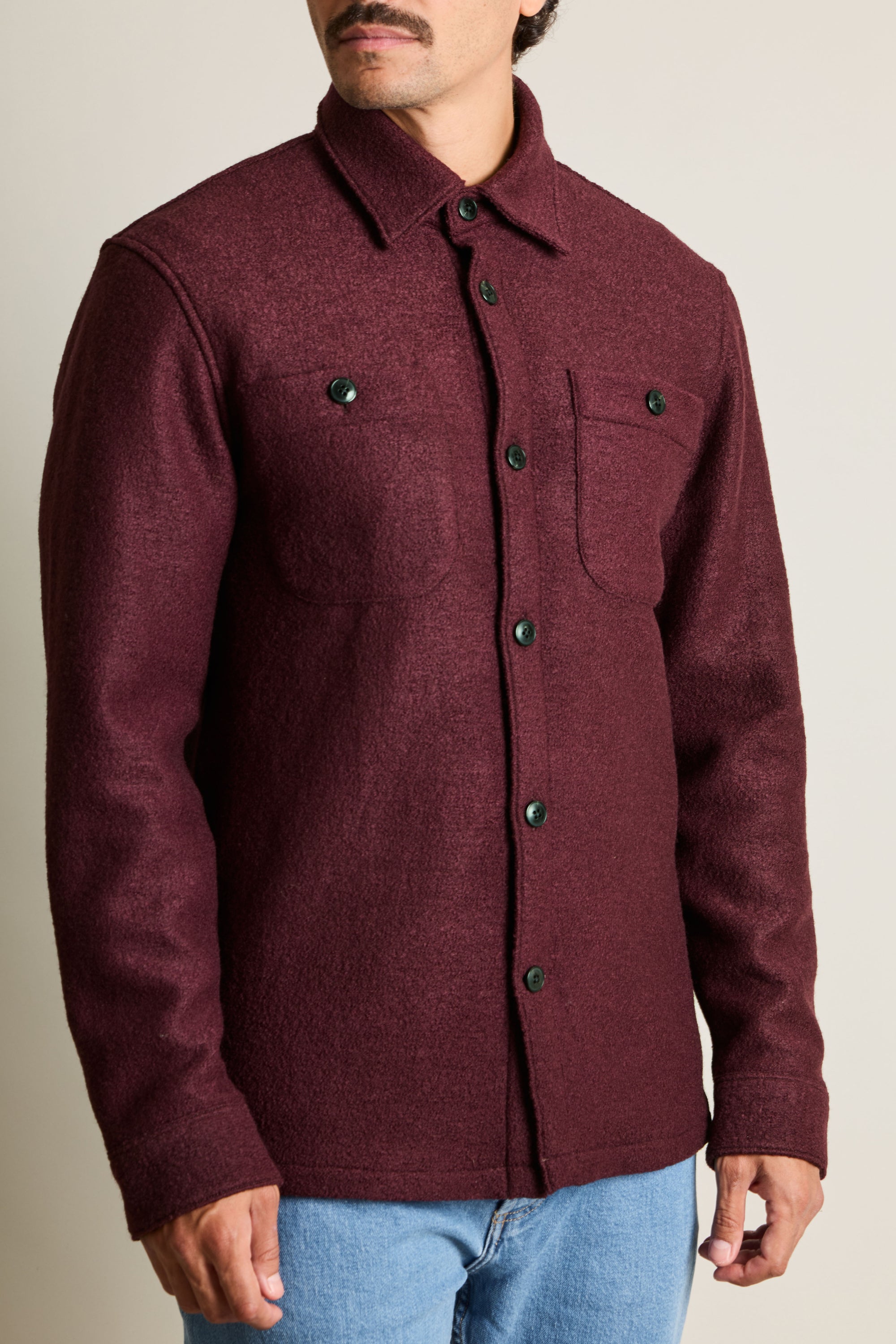 le-pantalon-overshirts-homme-surchemise-laine-surchemise-lie-de-vin image 2
