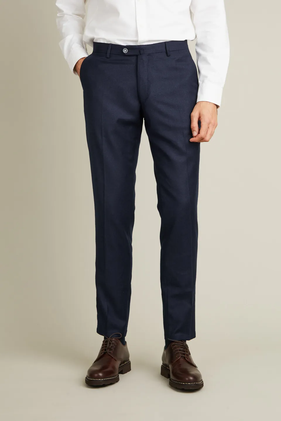 le-pantalon-flanelle-bleu-chin-homme-laine-m-rinos image 1