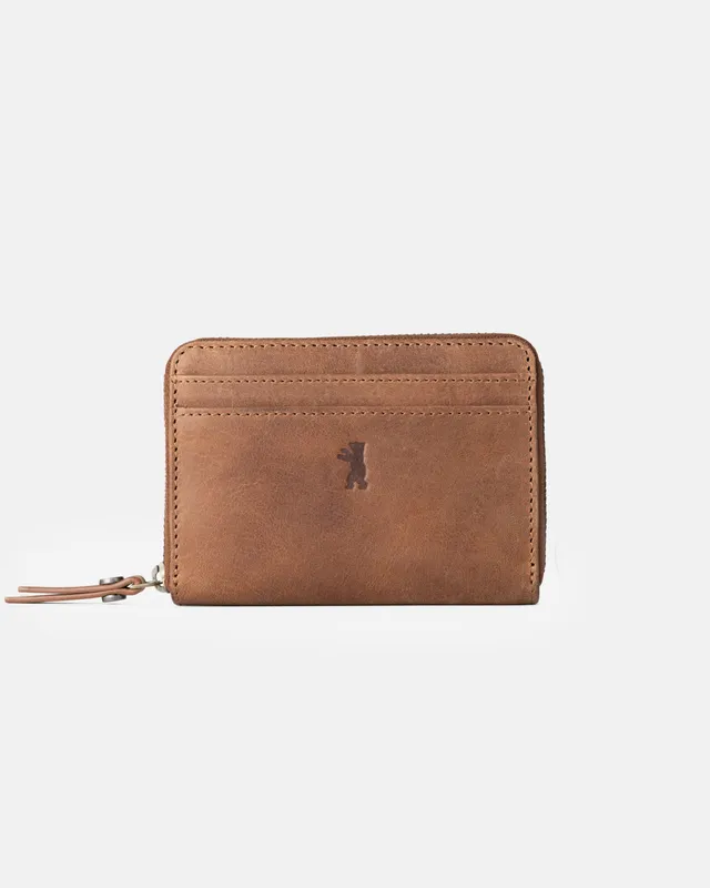 berliner-bags-elsa-portefeuille-femme-cuir-camel-8-cartes image 1