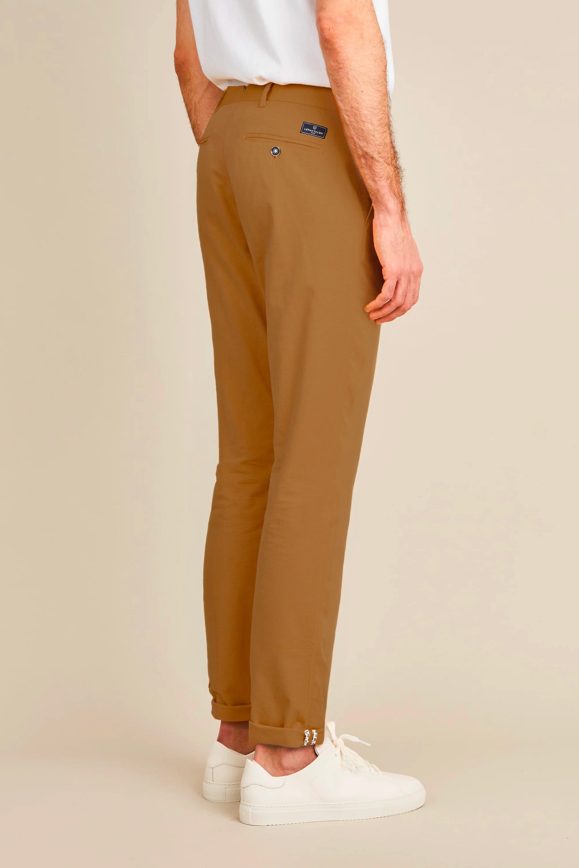 le-pantalon-chinos-homme-chino-a-rien-cognac-coton-l-ger image 3