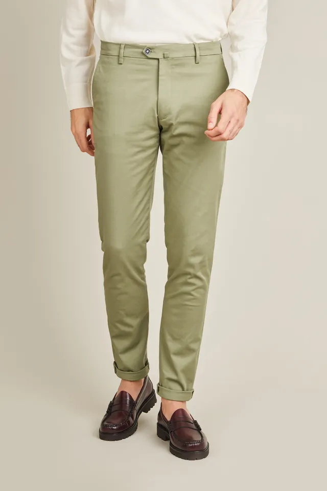 le-pantalon-chinos-homme-fm-lpc-25-pantalon-olive-vert image 1