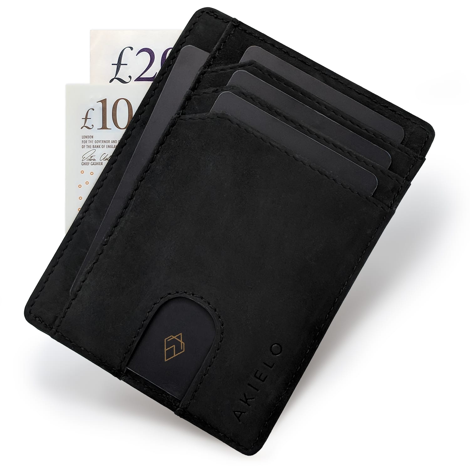 akielo-bravo-black-edition-portefeuille-cuir-homme-noir image 1