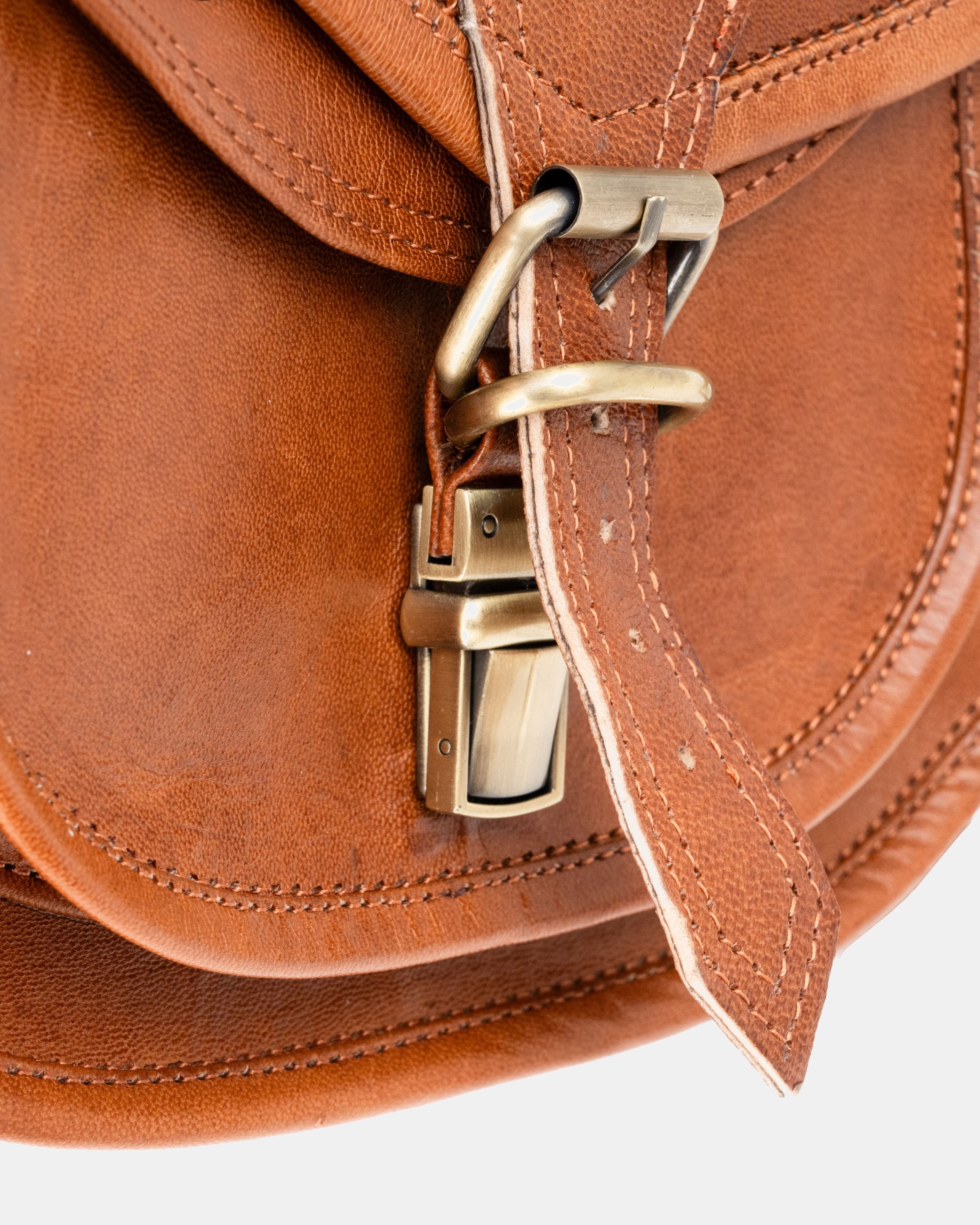 berliner-dakota-sac-paule-cuir-marron-vintage image 7