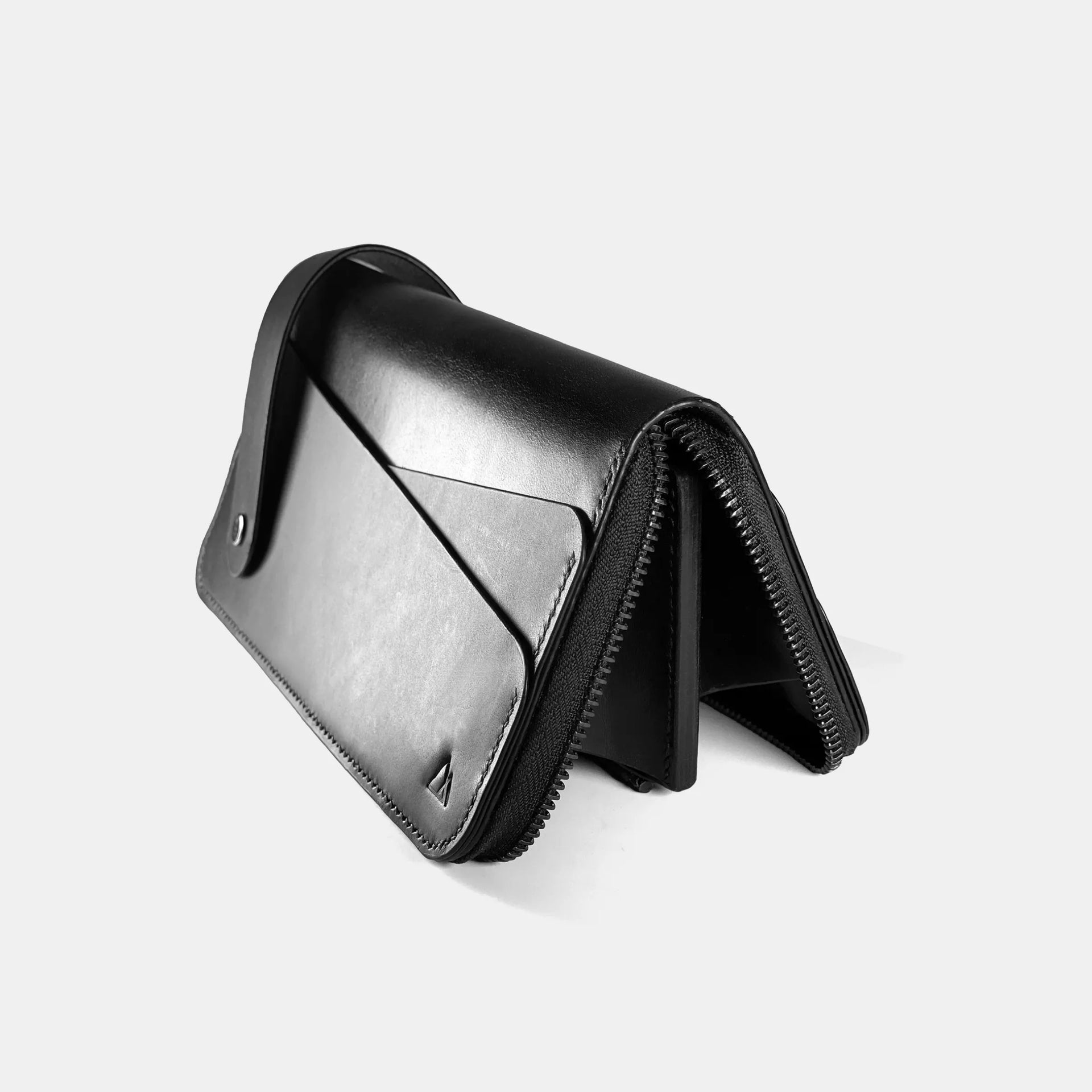 darksails-portefeuilles-zipp-s-portefeuille-zip-cuir-noir-monnaie image 1