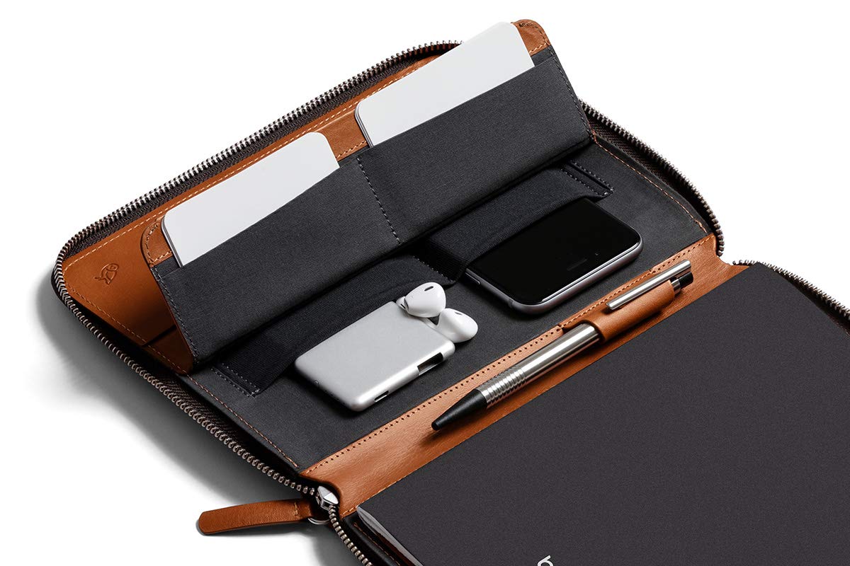 bellroy-work-folio-porte-documents-cuir-a5-caramel-zipp image 5