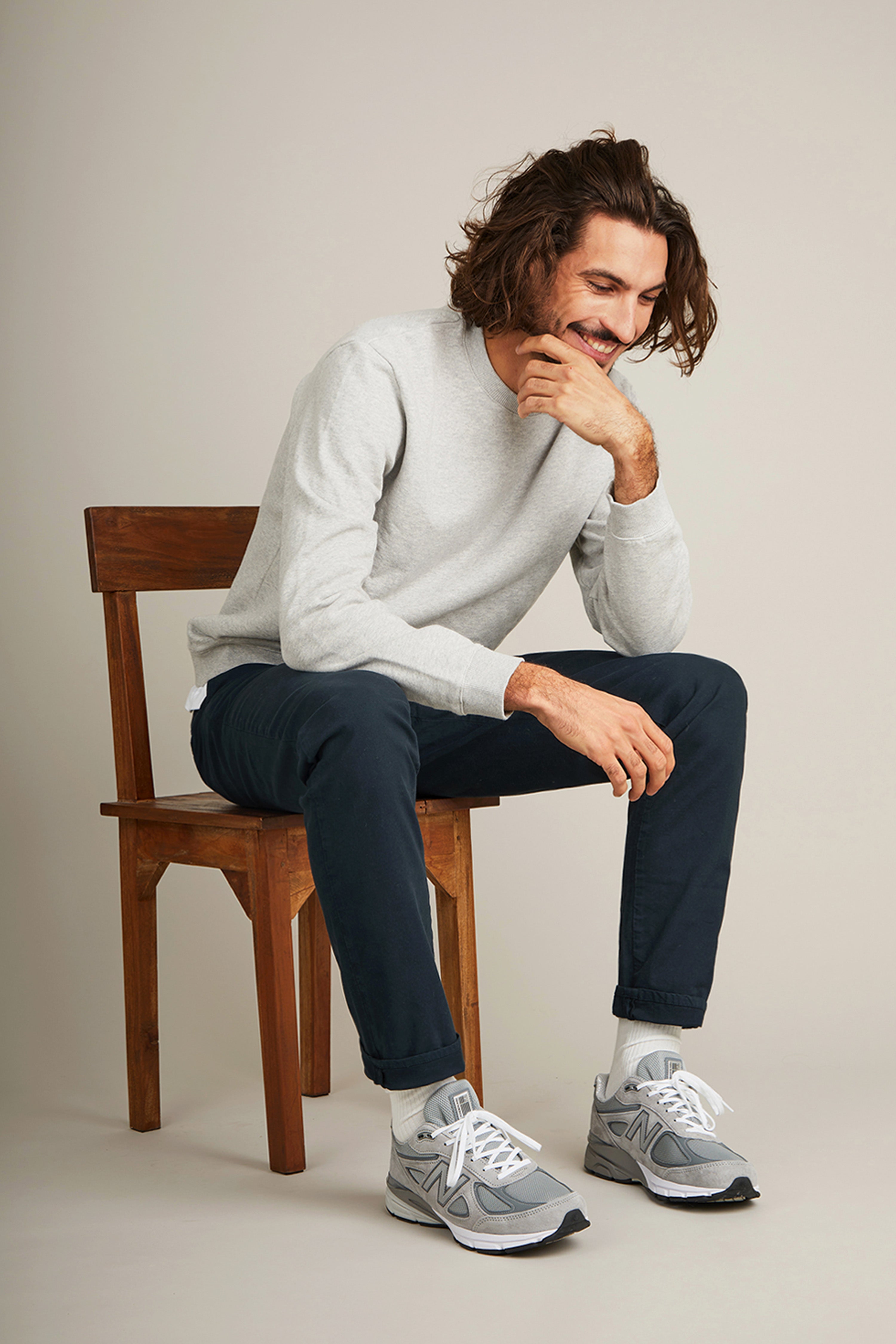 le-pantalon-chinos-homme-chino-sport-bleu-marine-carotte image 8