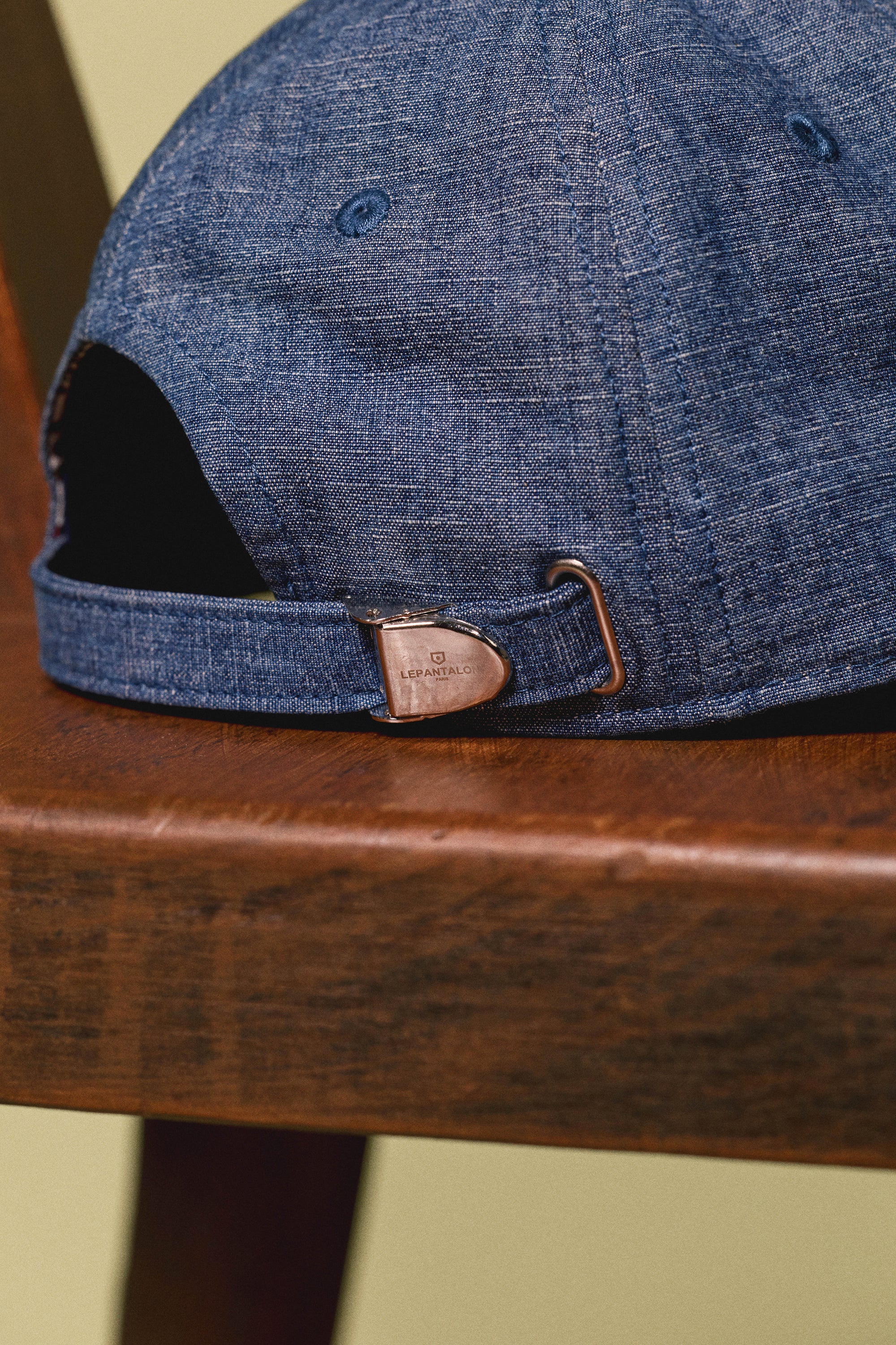 le-pantalon-chambray-casquette-coton-taille-unique-100-coton image 3