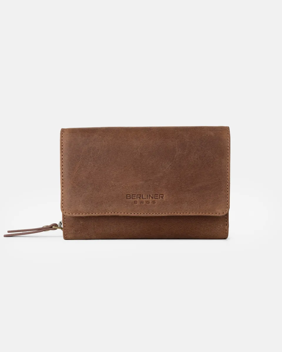 berliner-bags-vienna-portefeuille-femme-camel-15-cartes-rfid image 1