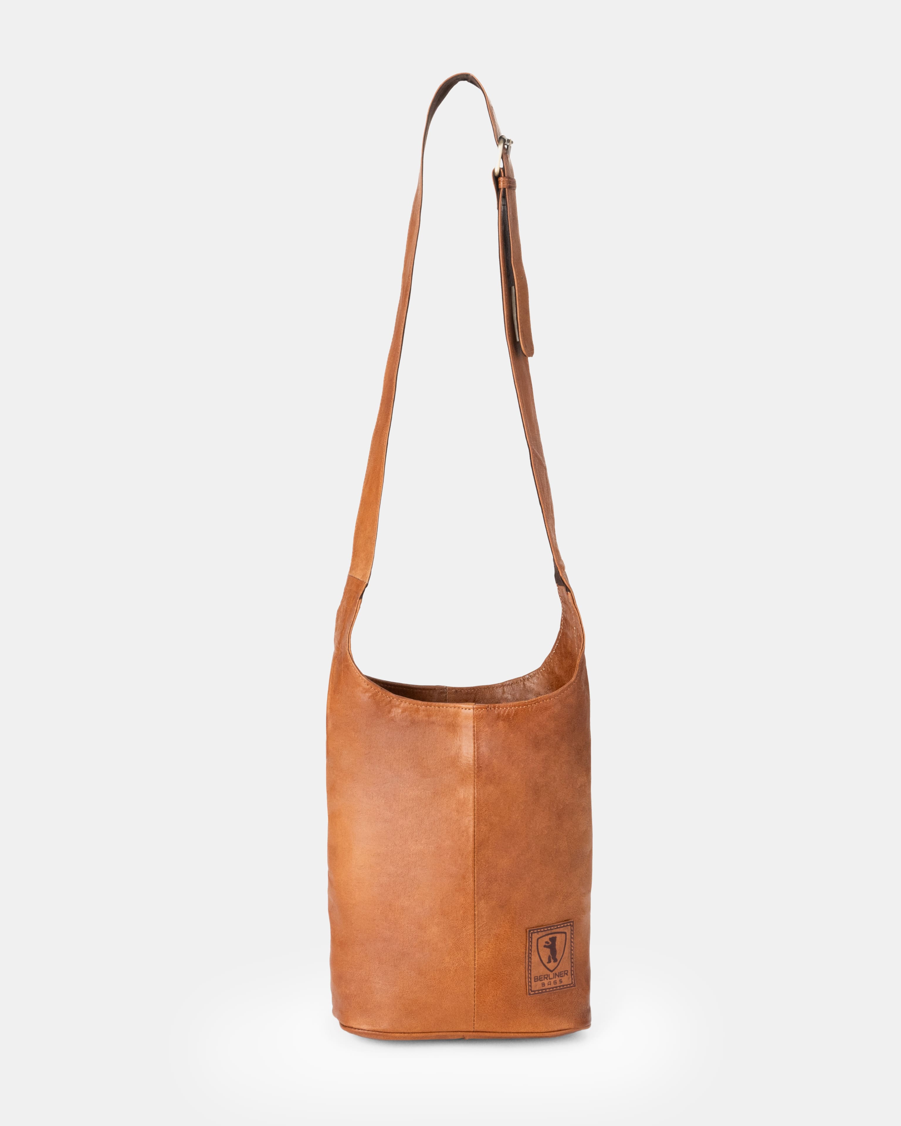berliner-bags-emilia-2-0-sac-hobo-cuir-marron-vintage-moyen image 3