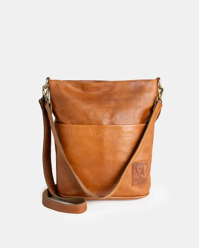 berliner-bags-sofia-sac-seau-marron-vintage-crossbody image 1