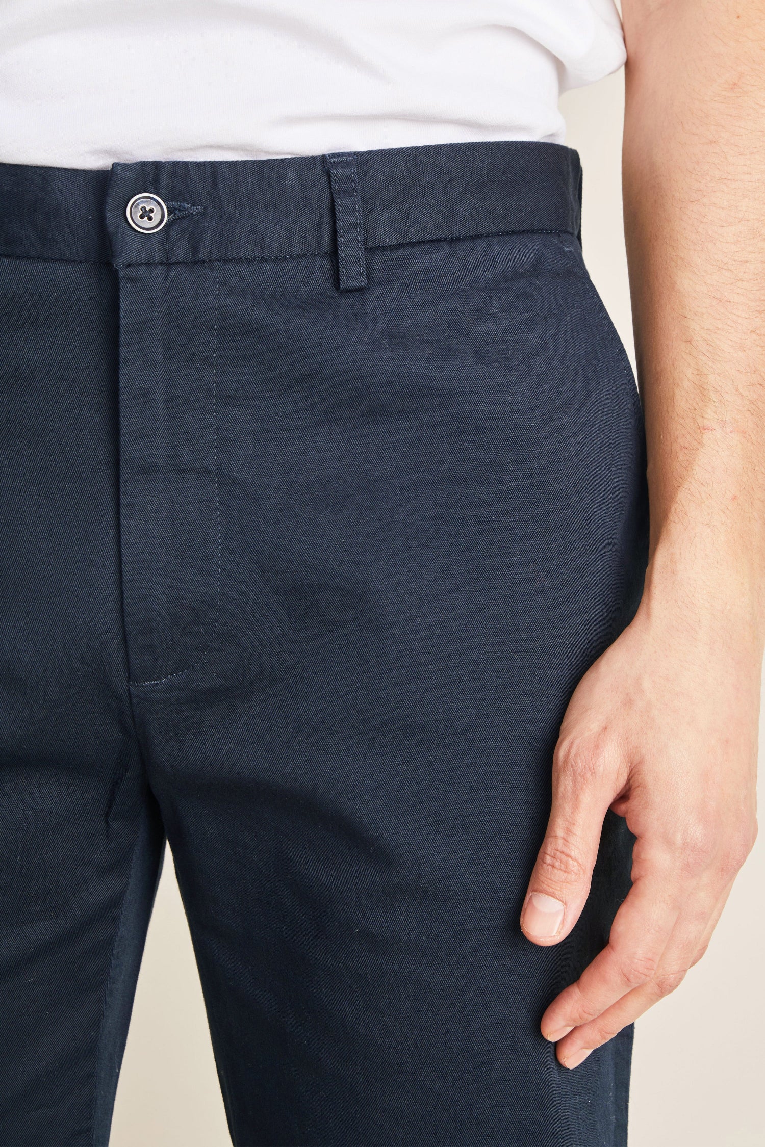 le-pantalon-bermudas-homme-bermuda-bleu-marine-short-coton image 3