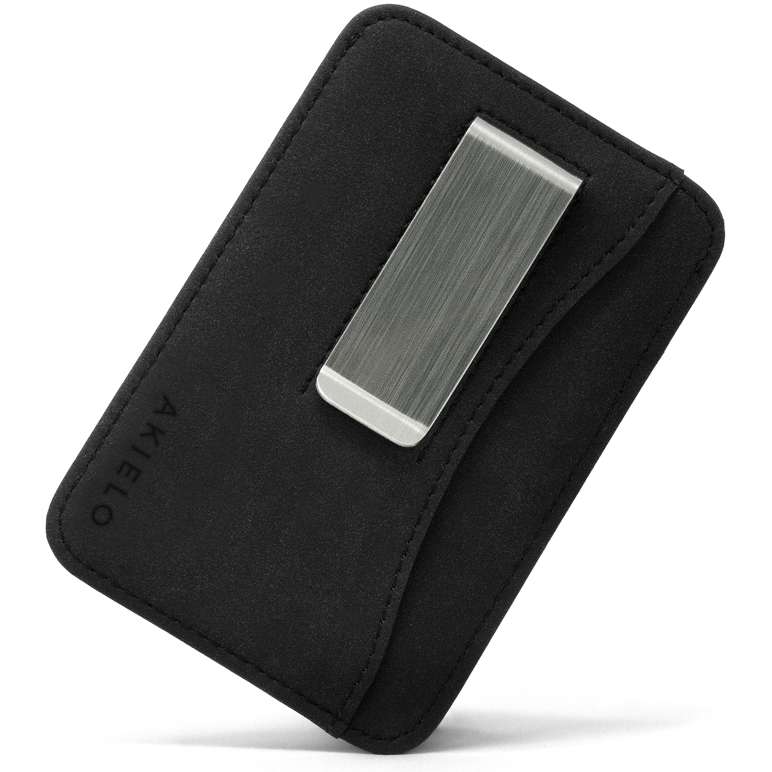 akielo-charlie-portefeuille-cuir-homme-clip-noir image 1