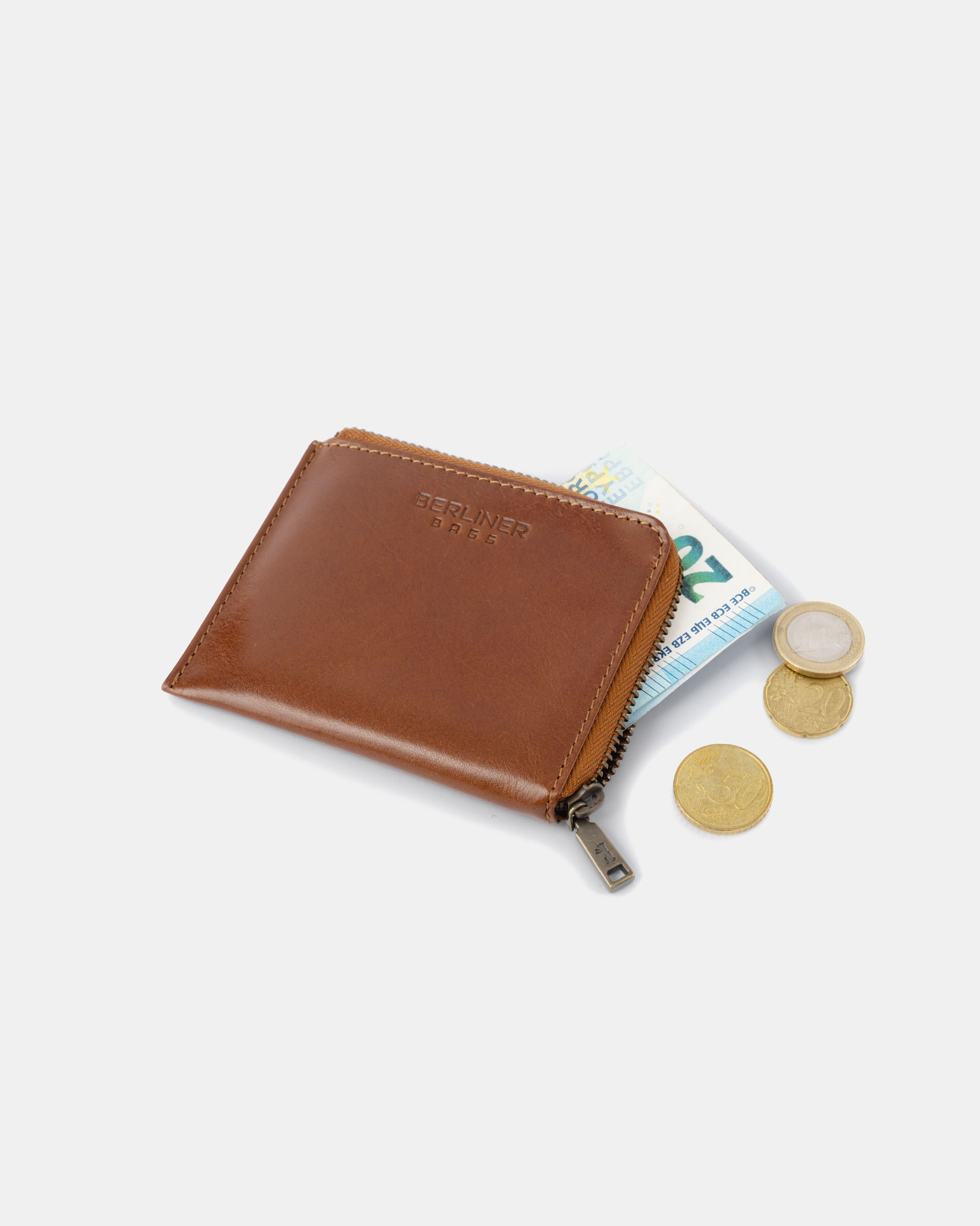 berliner-bags-mark-portefeuille-zip-cuir-cognac-mini image 2