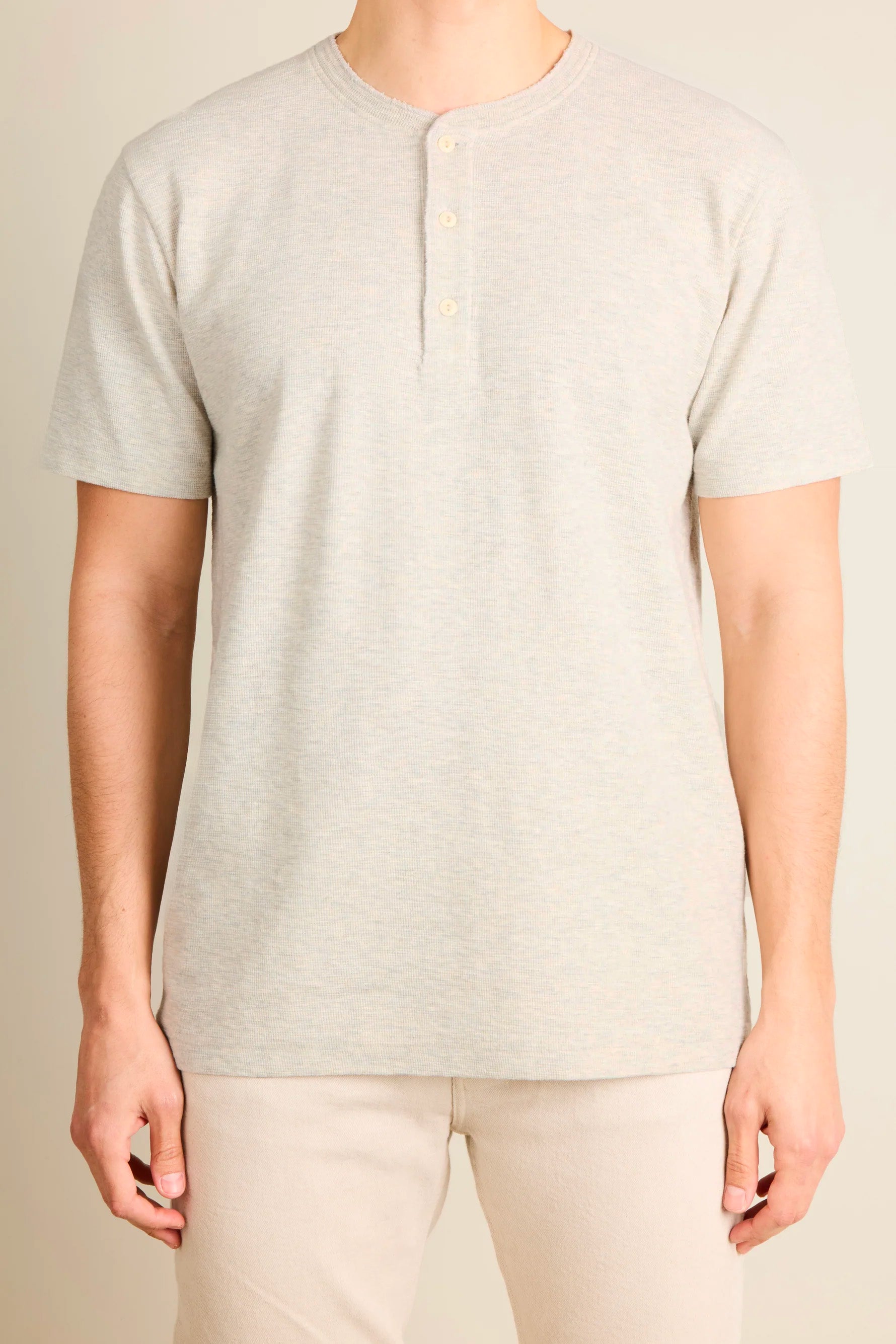 le-pantalon-henley-tee-shirt-gris-chin-coton-homme image 3