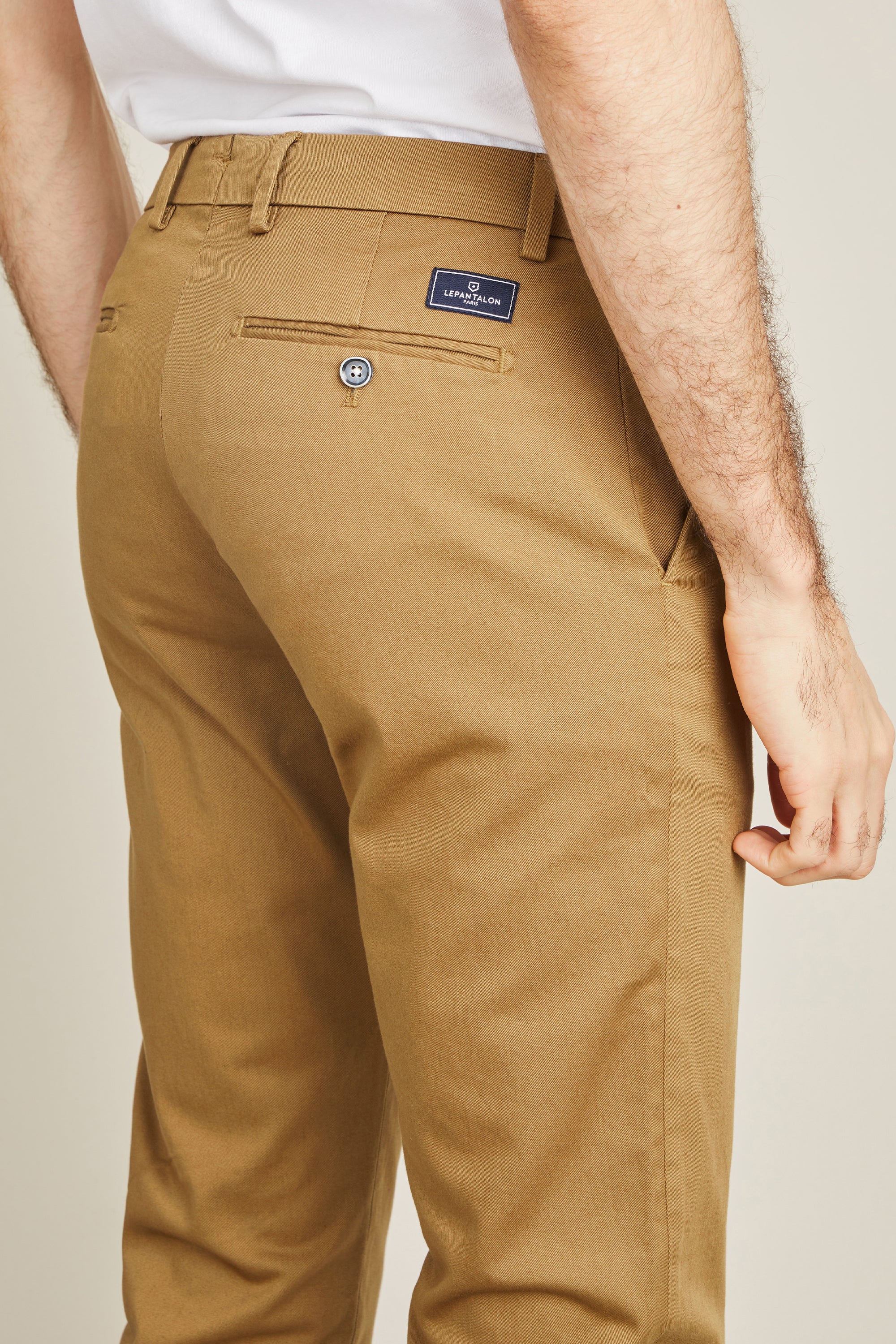 le-pantalon-chinos-fm-lpc-38-chino-beige-fonc-coton image 7