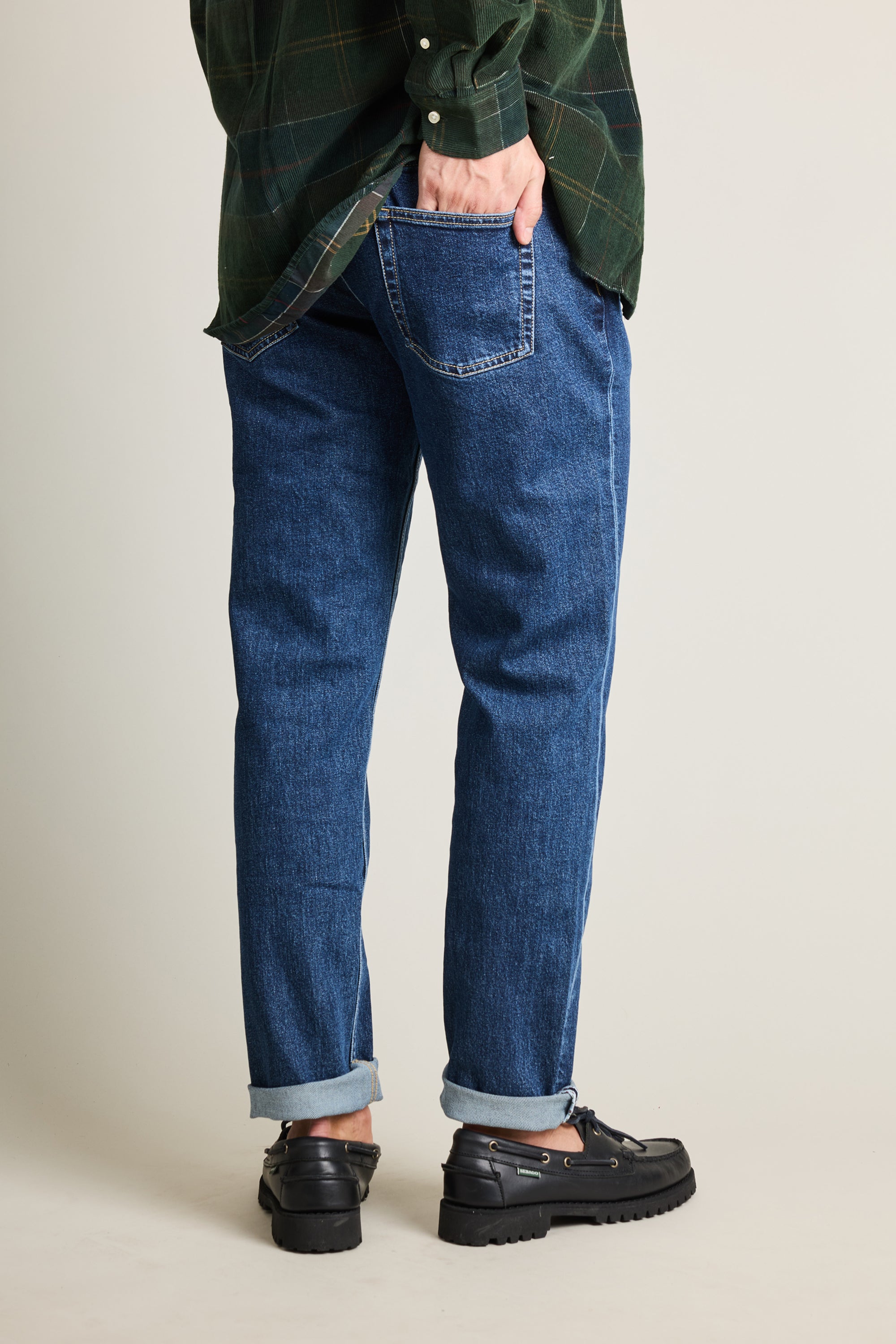 le-pantalon-jeans-homme-classique-bleu-stone-semi-slim image 4