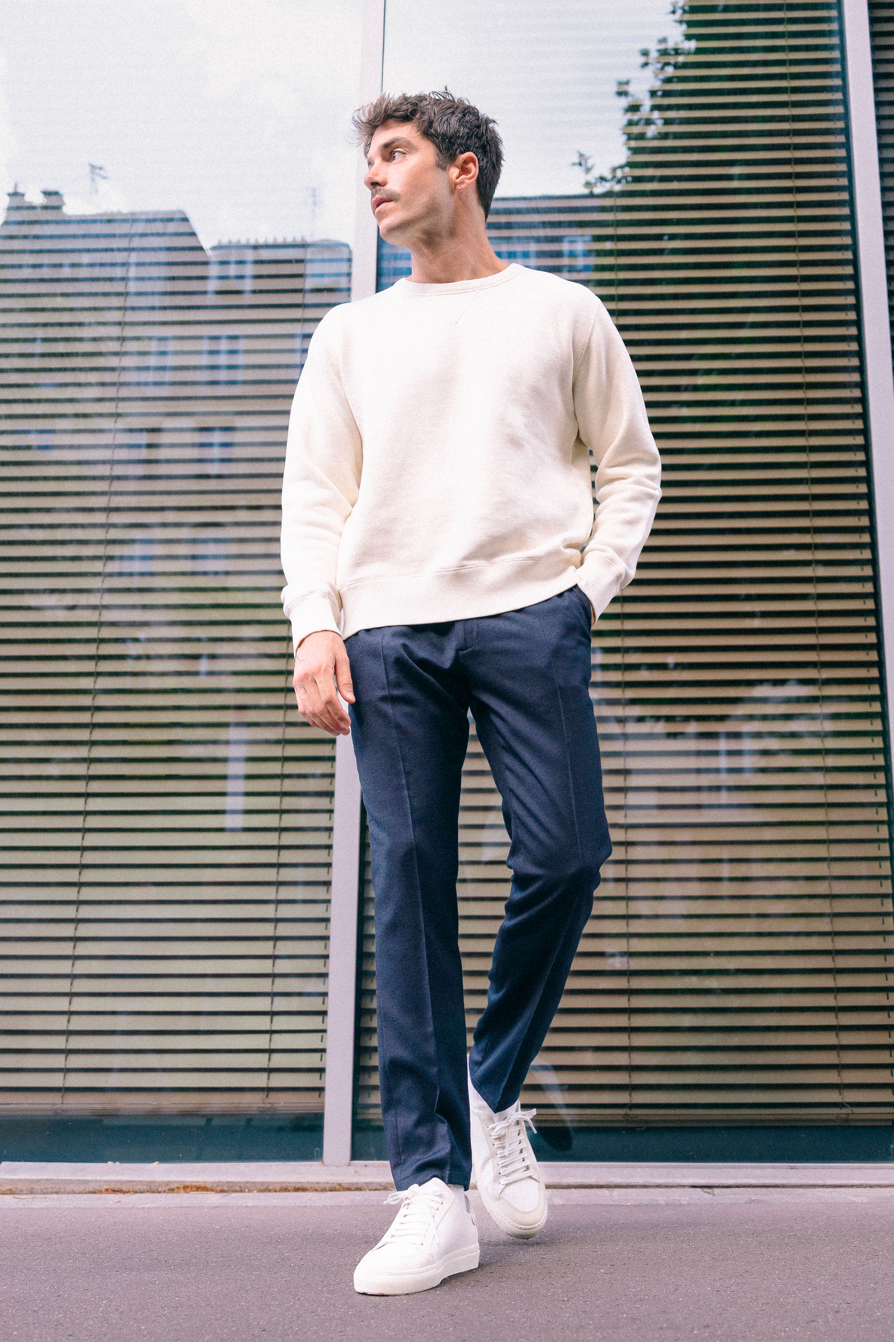 le-pantalon-flanelle-stretch-bleu-marine-pantalon-m-rinos image 2