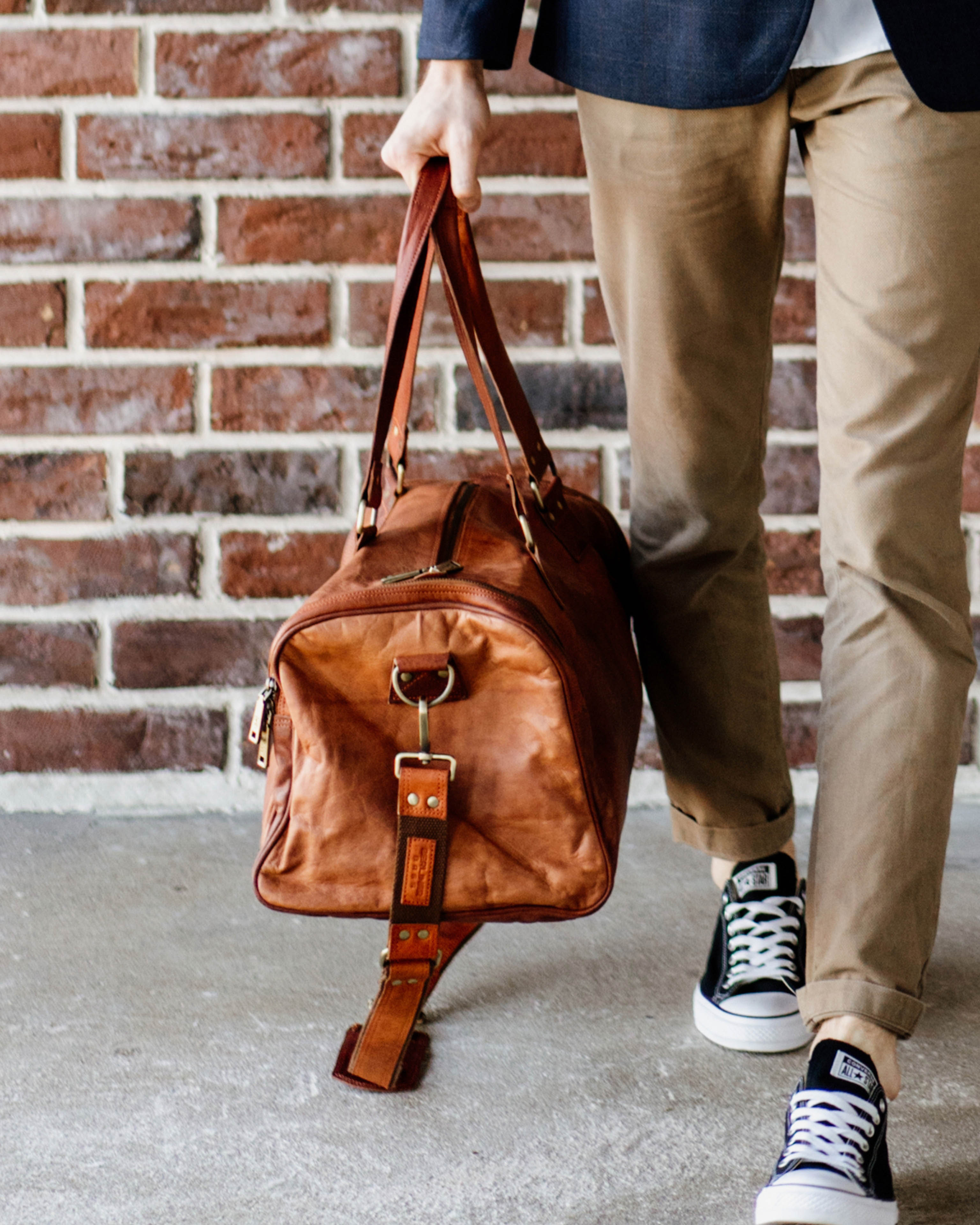 berliner-bags-bergen-sac-voyage-cuir-vintage-brown image 2