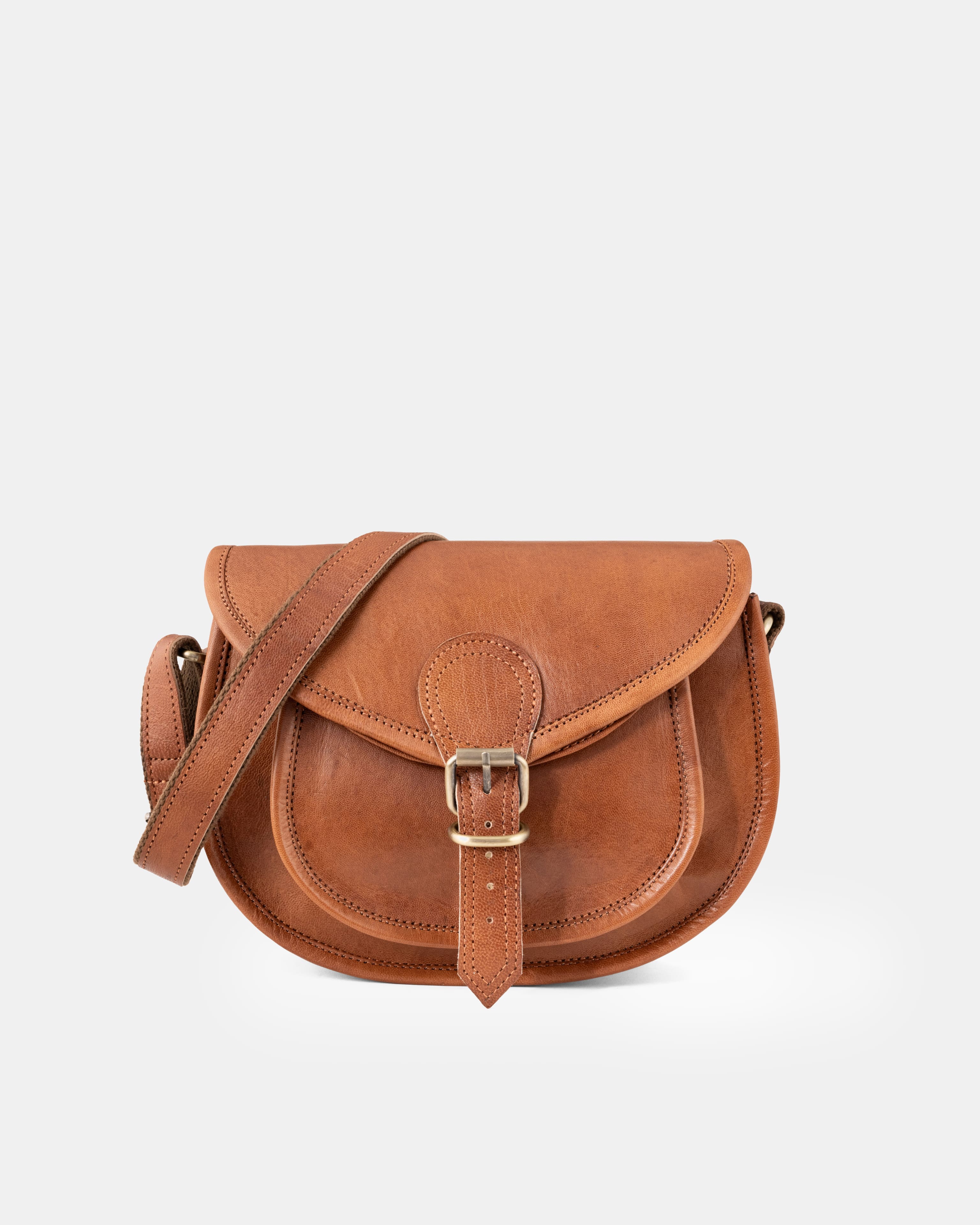 berliner-dakota-sac-paule-cuir-marron-vintage image 1