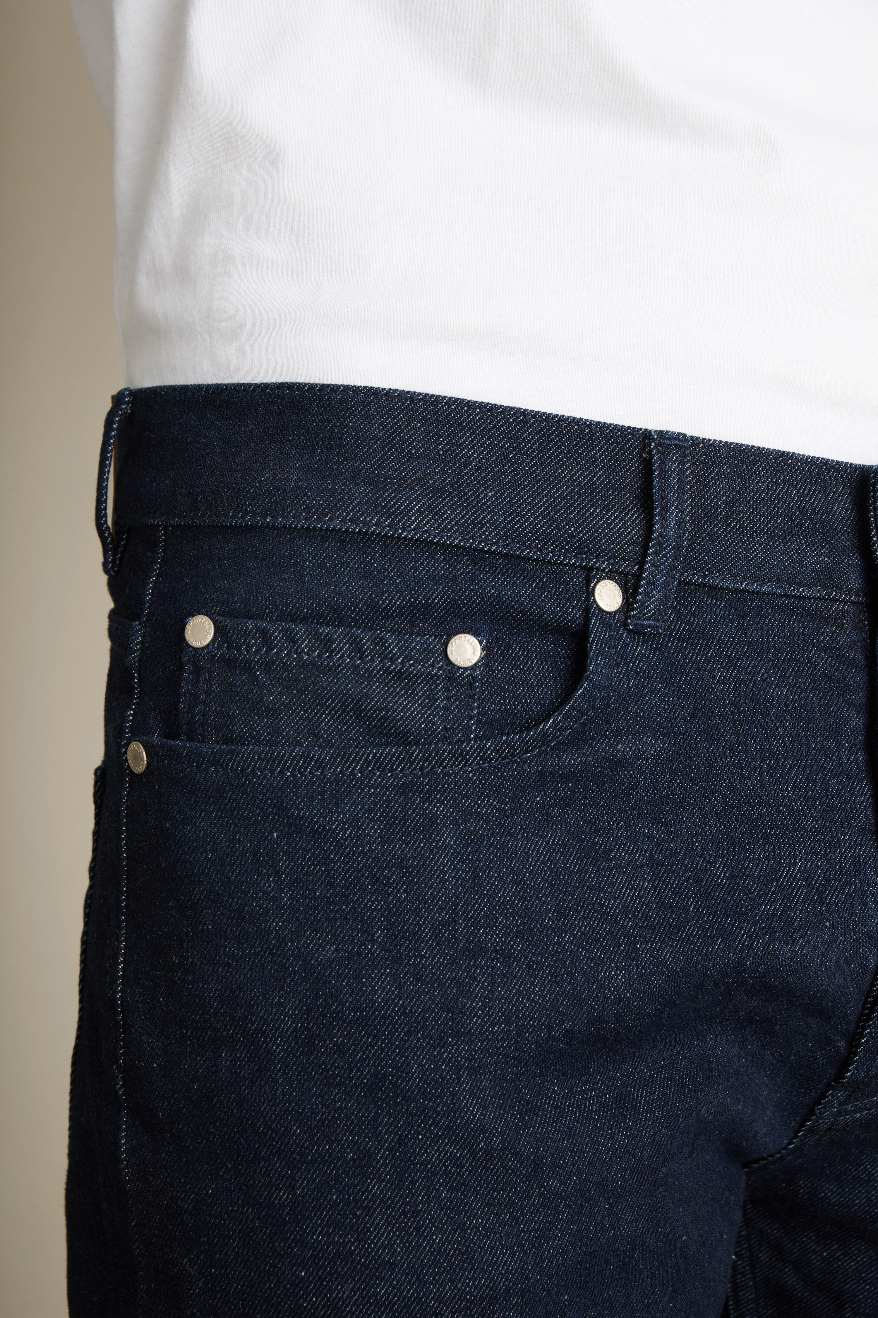 le-pantalon-jeans-homme-jean-classique-bleu-brut-semi-slim image 3