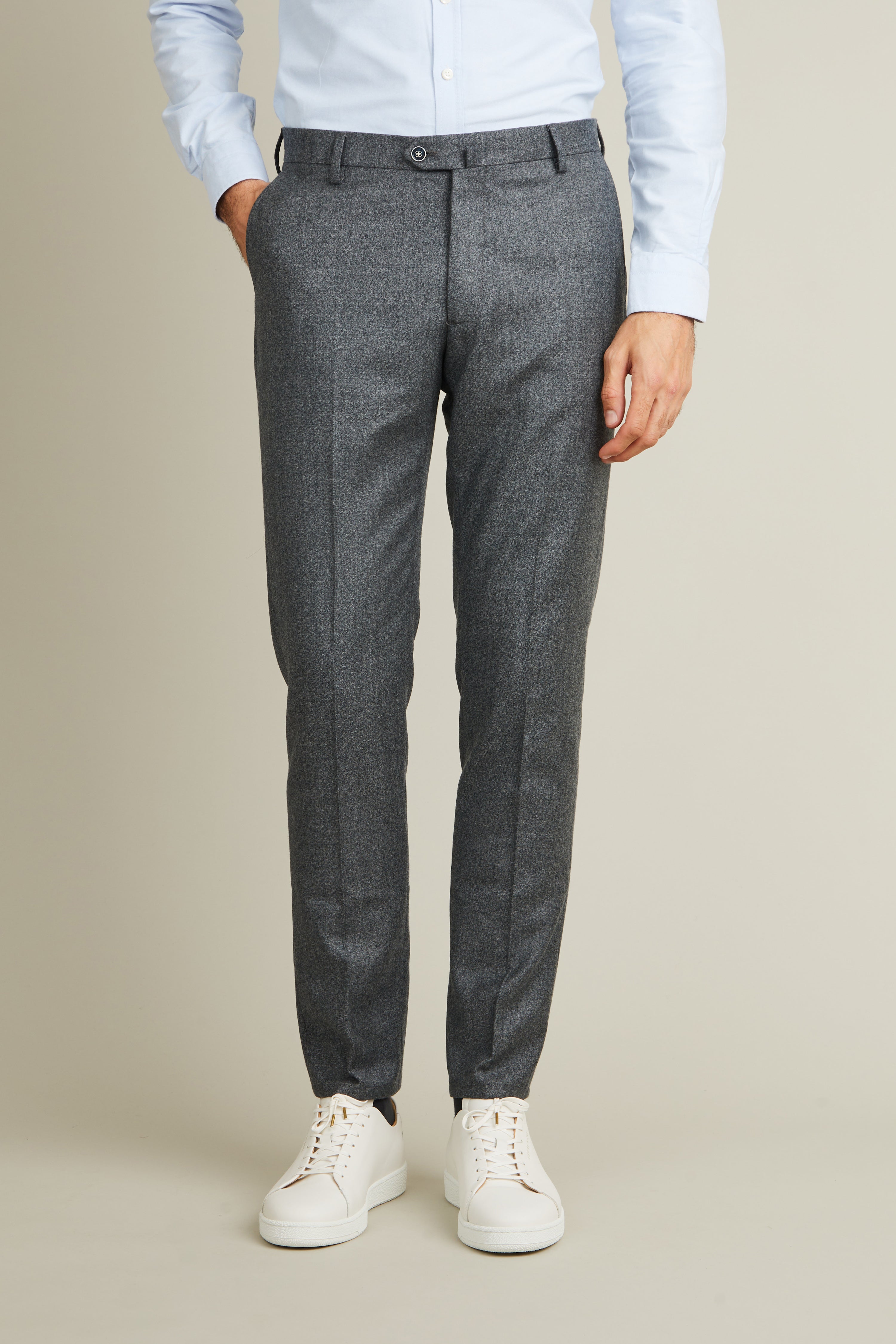 le-pantalon-flanelle-homme-pantalon-gris-chin-laine-m-rinos image 1
