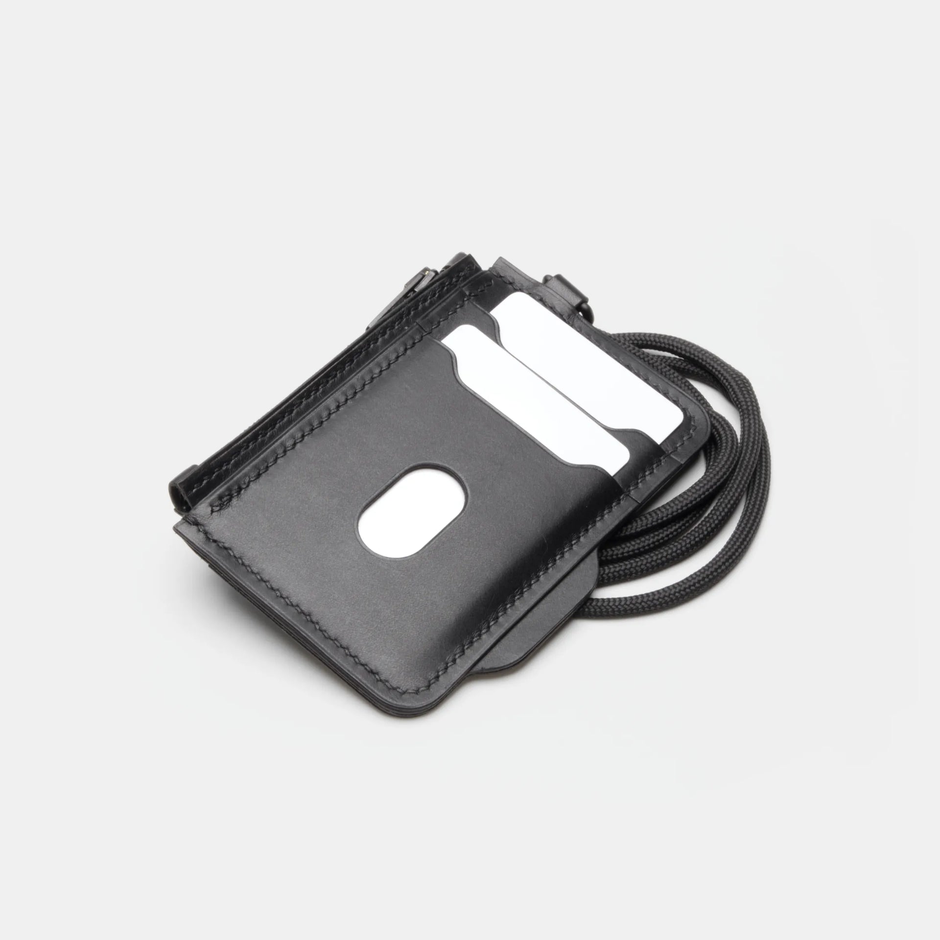 darksails-voyage-porte-cartes-zip-cuir-noir-6-cartes image 1