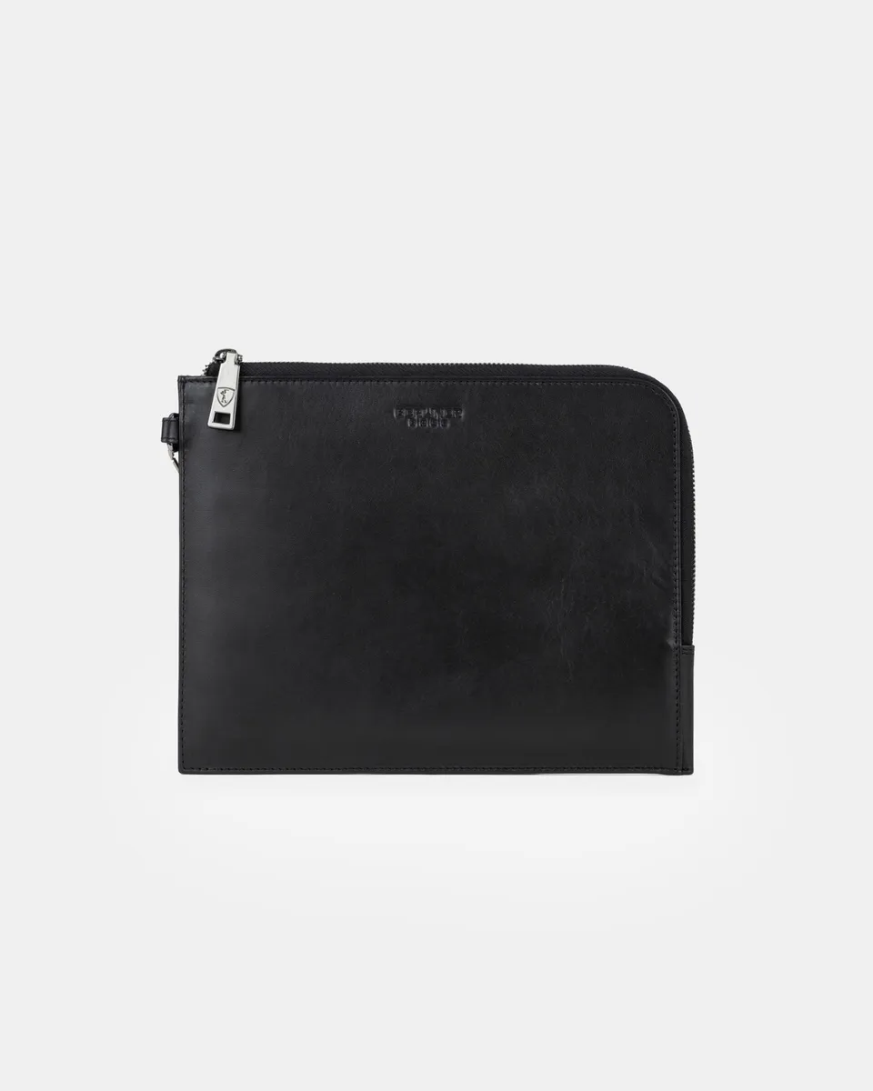 berliner-bags-alex-m-pochette-cuir-noir-taille-m image 1