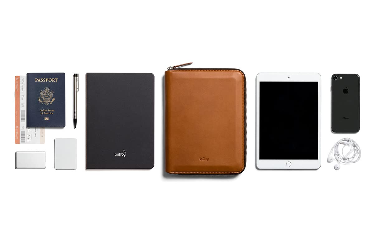 bellroy-work-folio-porte-documents-cuir-a5-caramel-zipp image 7