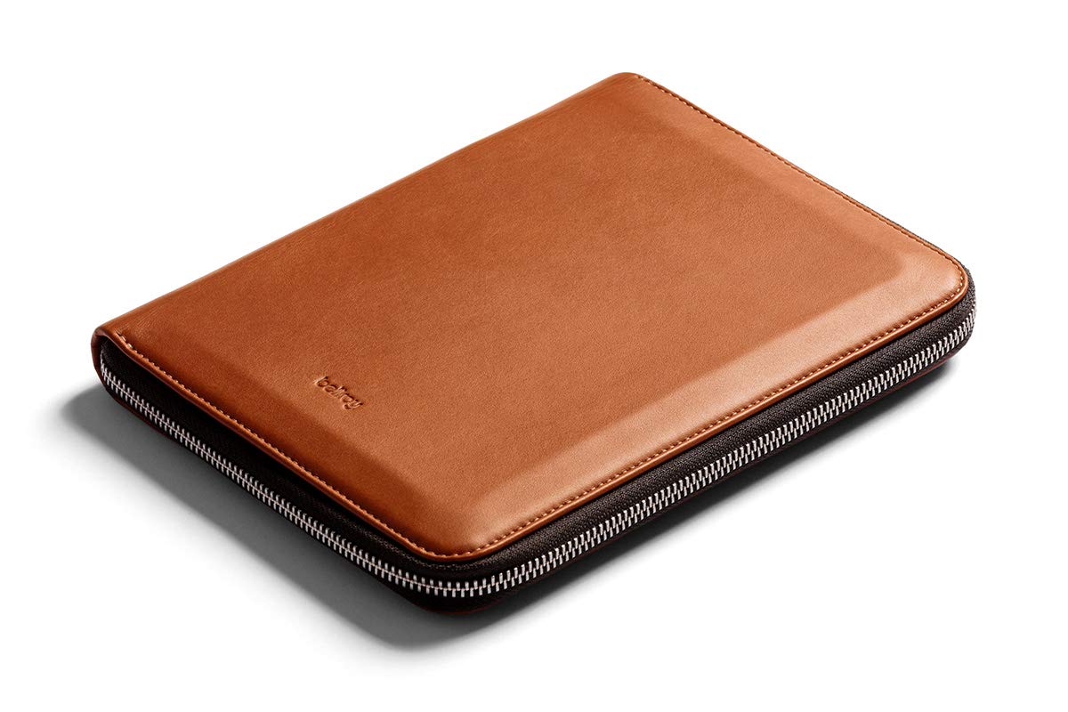 bellroy-work-folio-porte-documents-cuir-a5-caramel-zipp image 2