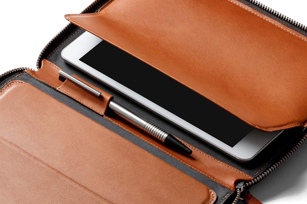 bellroy-work-folio-porte-documents-cuir-a5-caramel-zipp image 4