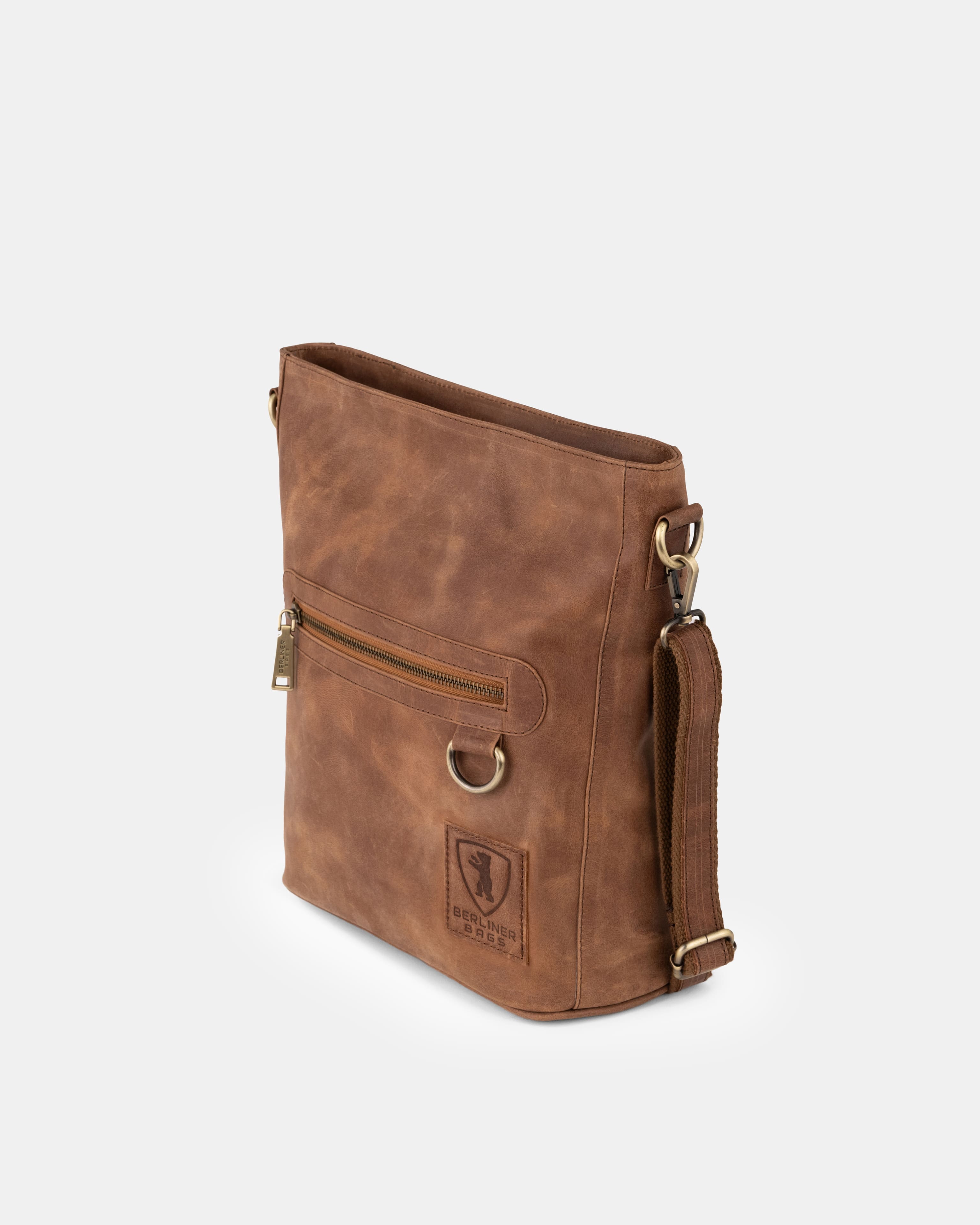 berliner-bags-siena-sac-paule-camel-cuir-vintage-bandouli-re image 5