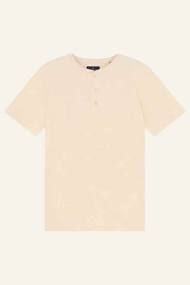 le-pantalon-henley-cru-tee-shirt-coton-3-boutons image 1