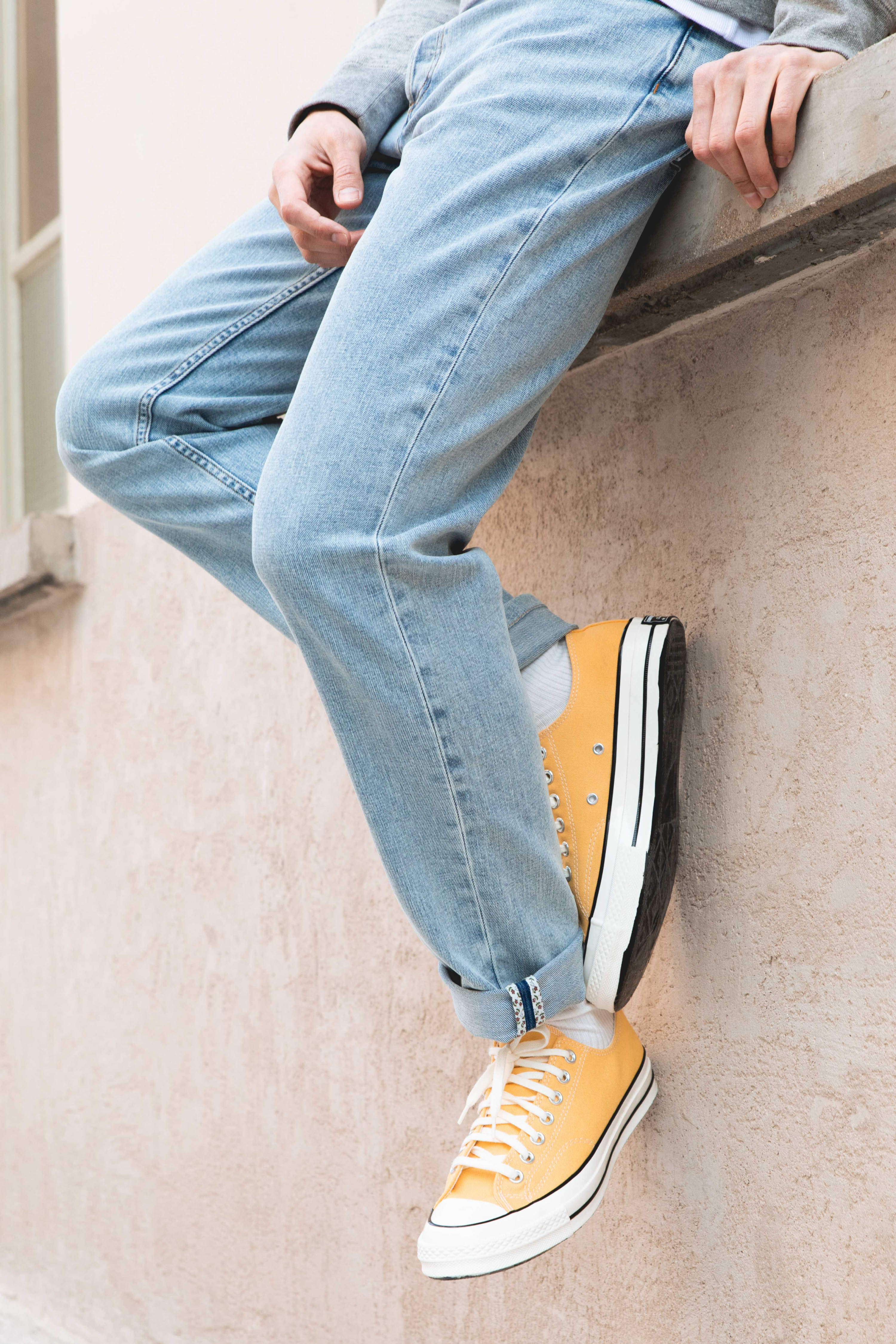 le-pantalon-jean-classique-bleu-bleached-denim-stretch image 5