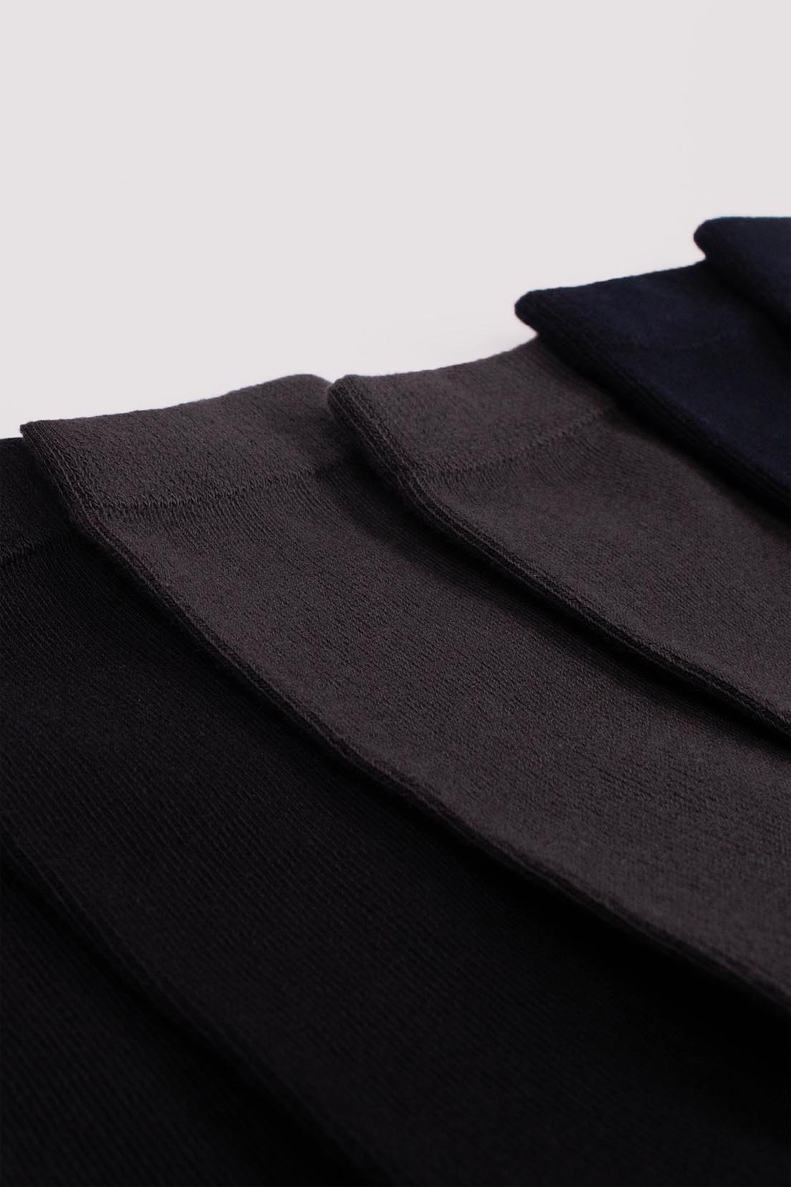 le-pantalon-pack-3-chaussettes-femme-noir-gris-bleu-coton-bio image 2