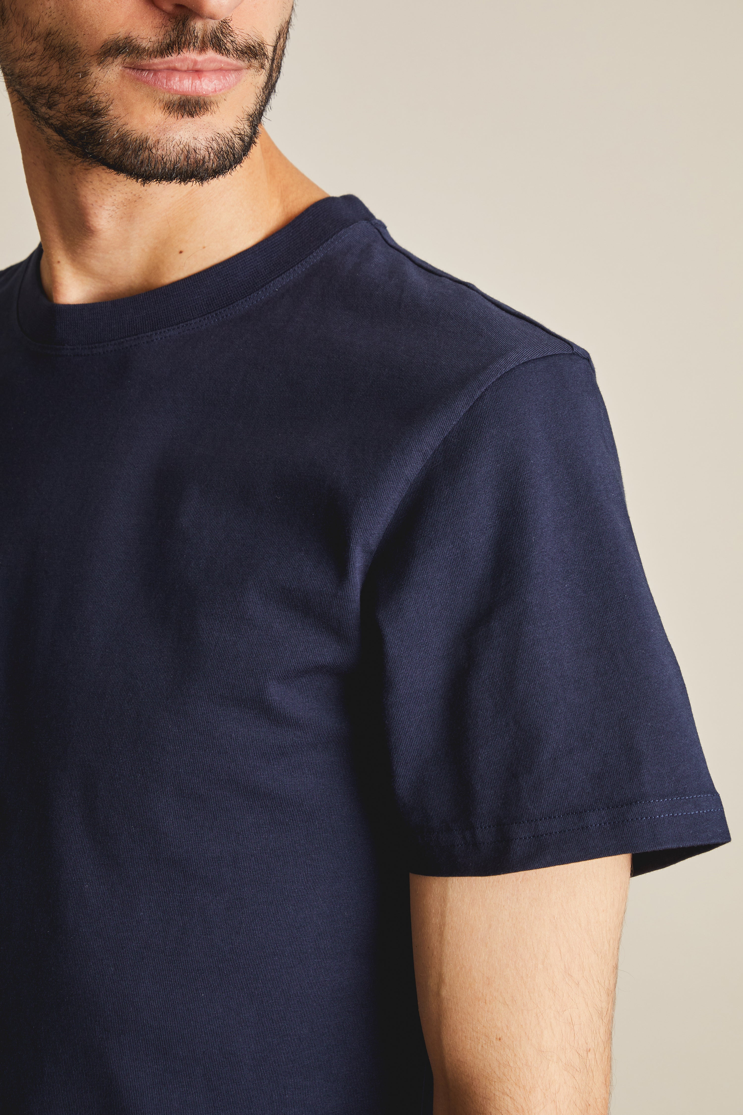 le-pantalon-tee-shirt-bleu-marine-t-shirt-homme-coton-bio image 5