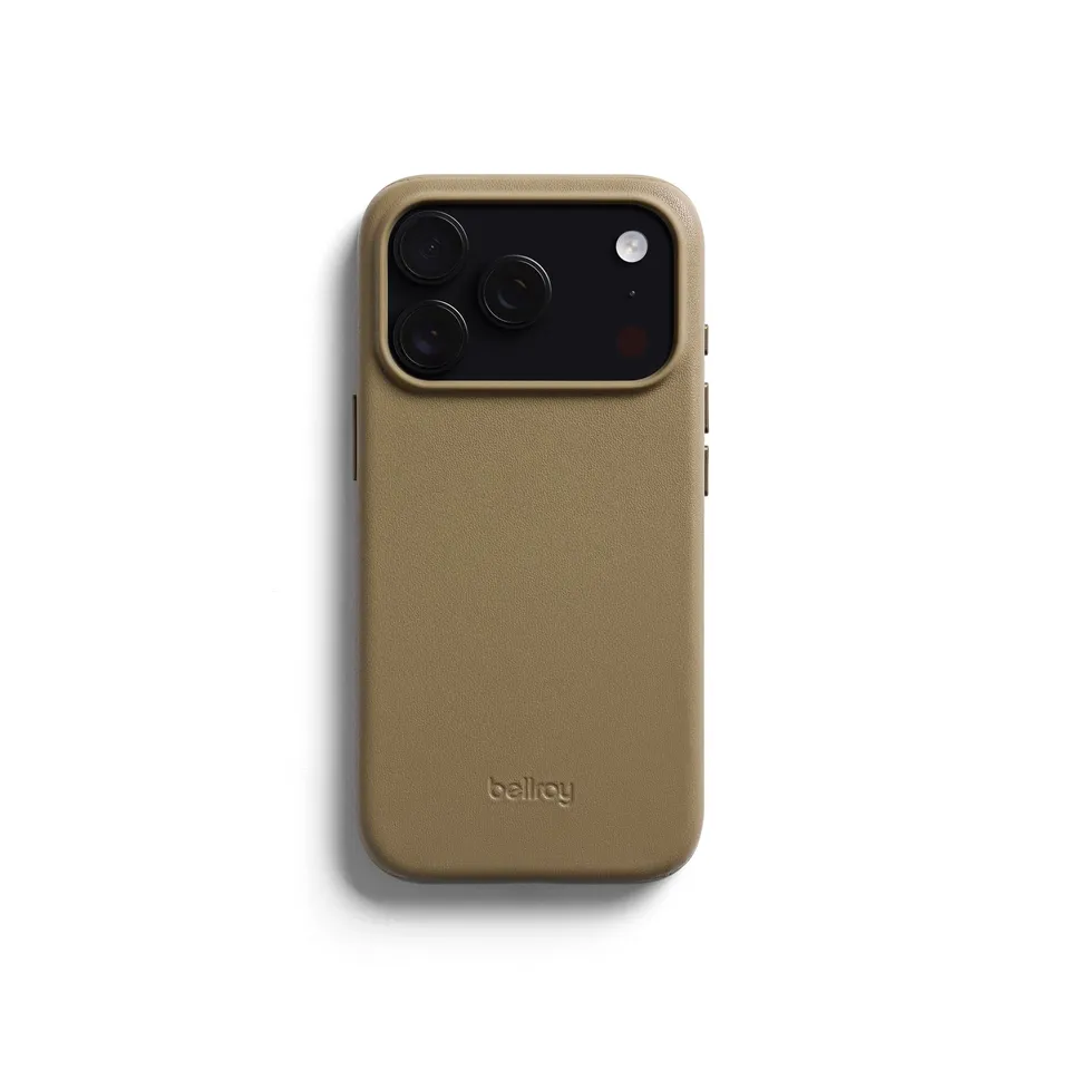 bellroy-phone-cases-coque-cuir-iphone-17-pro-khaki-ultra-fine image 1