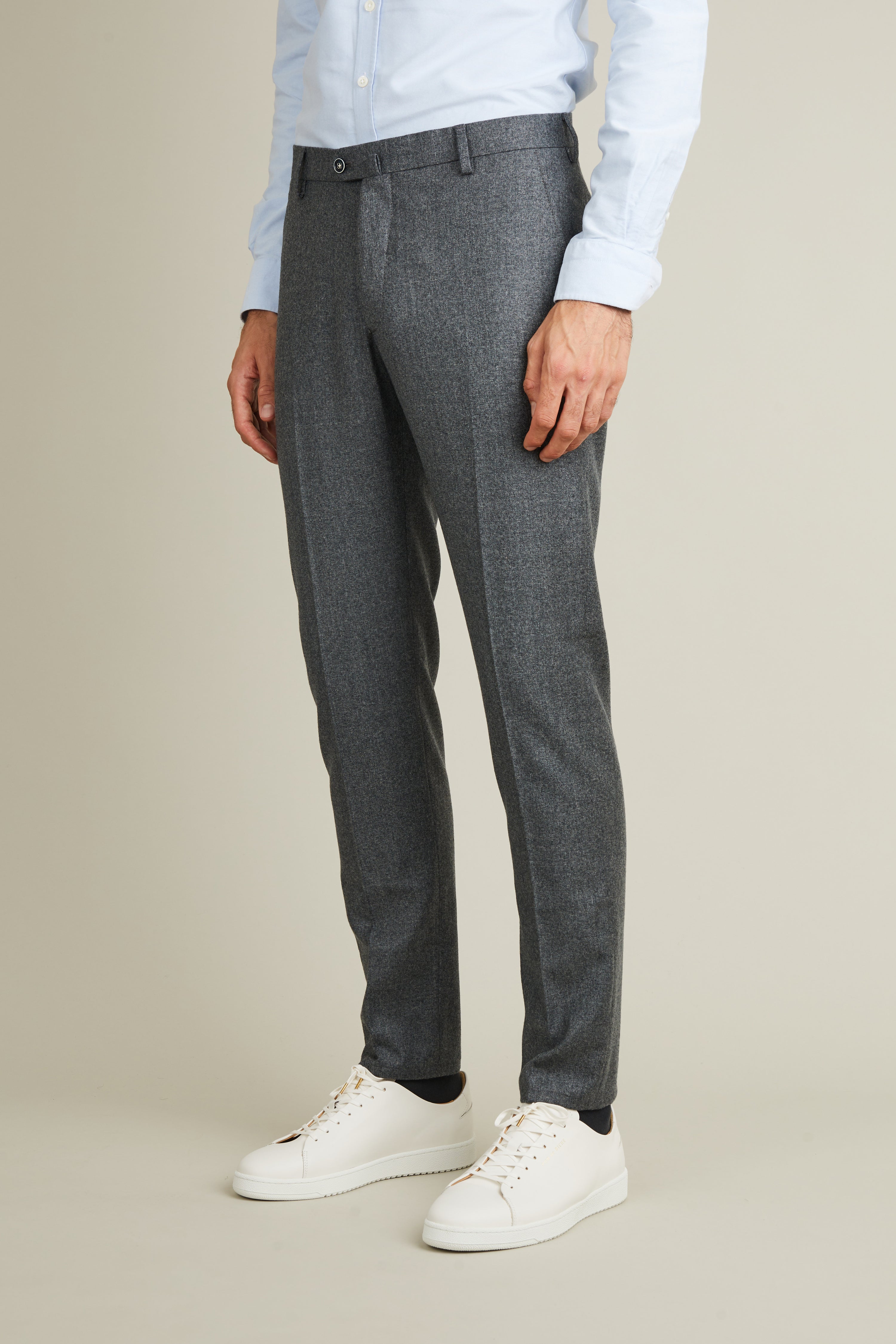 le-pantalon-flanelle-homme-pantalon-gris-chin-laine-m-rinos image 4